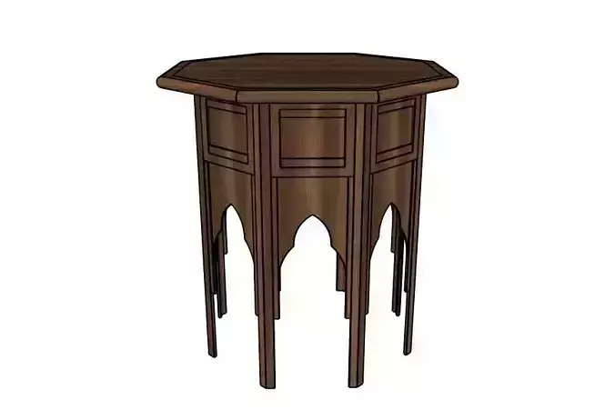 Octogonal Star Table by Dixie and Grace 3D model