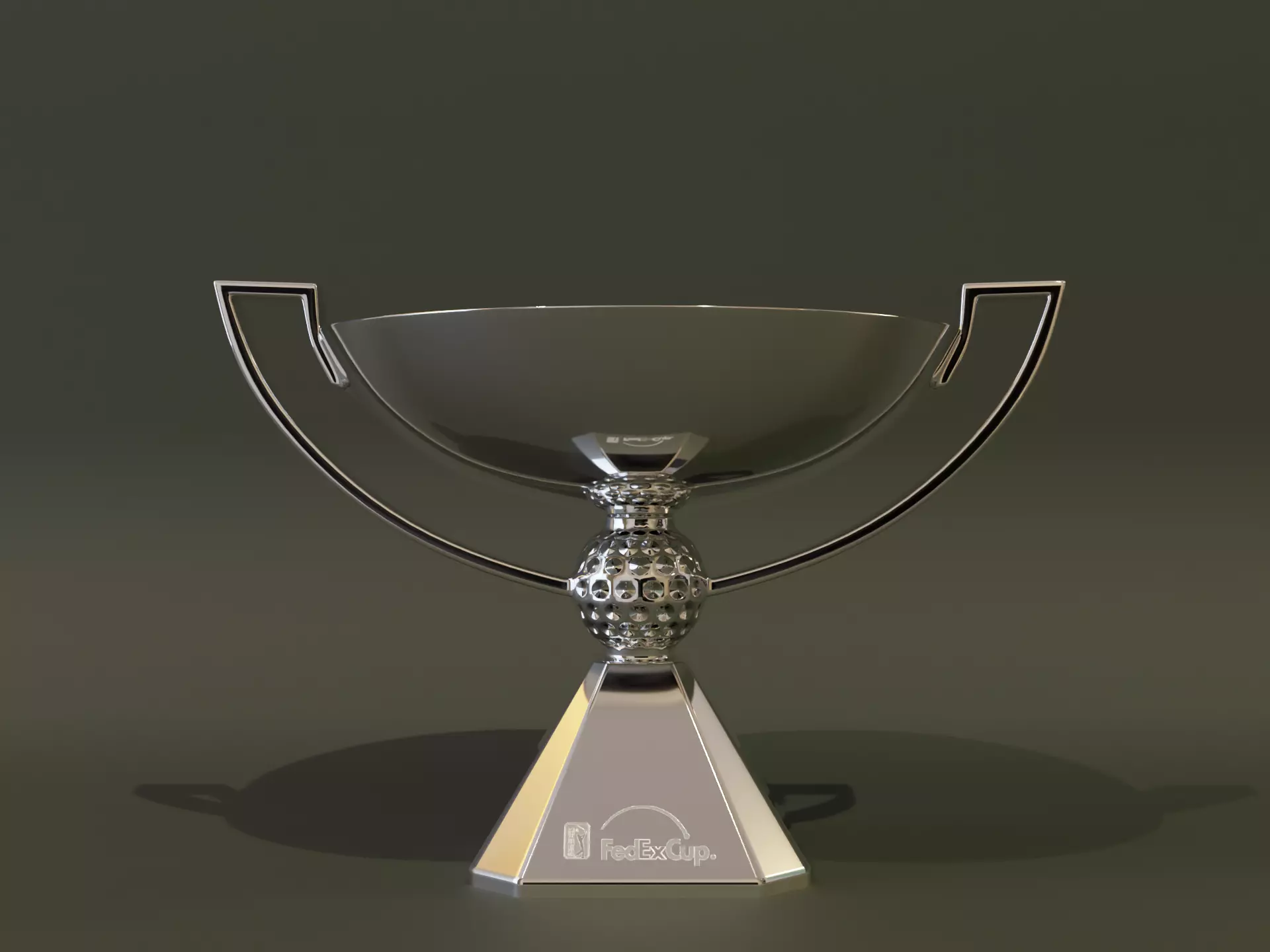 Golf Trophy - Tour Championship Low-poly 3D model
