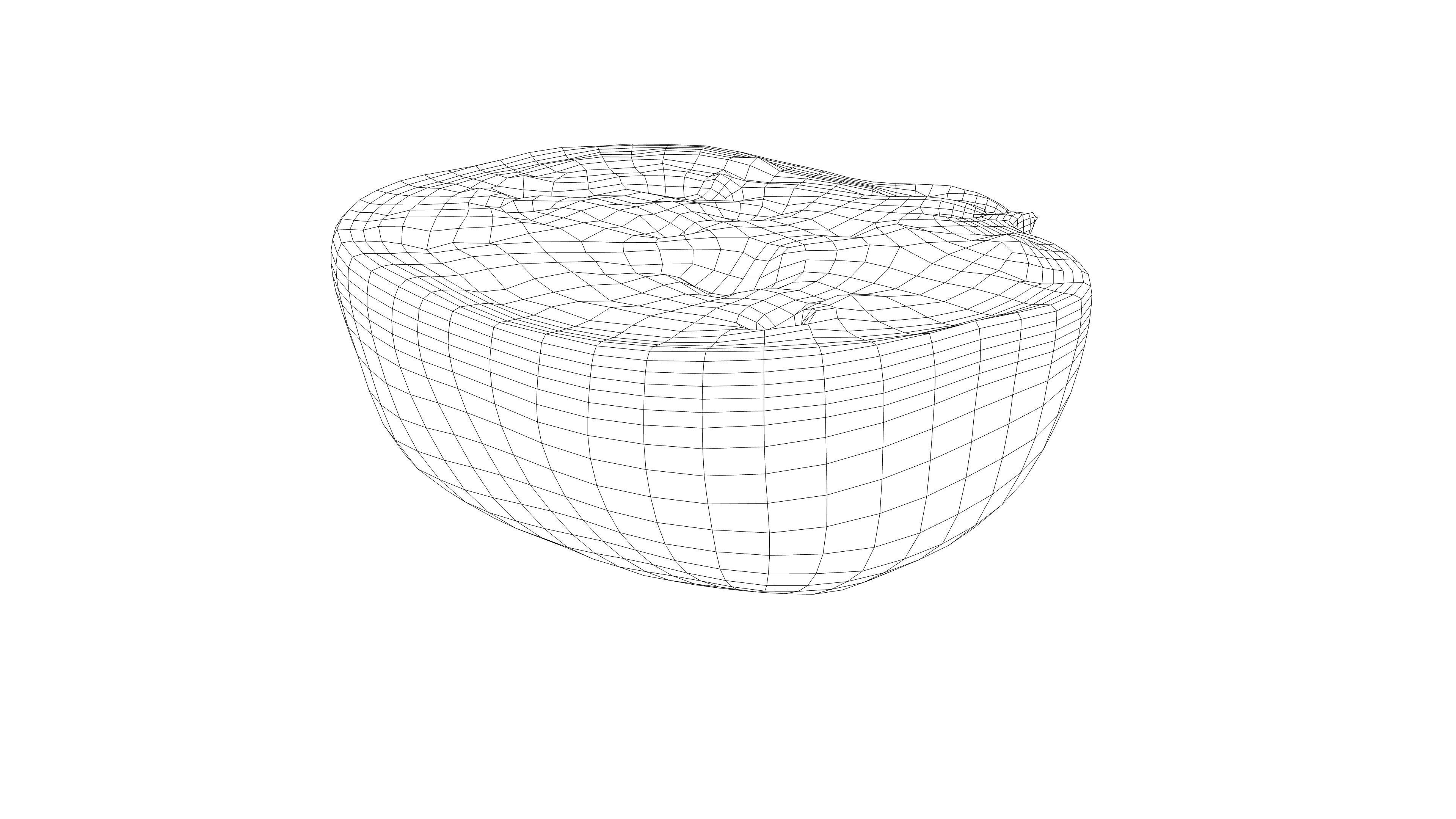 Photorealistic 3D scan of half a pomegranate Low-poly 3D model_14