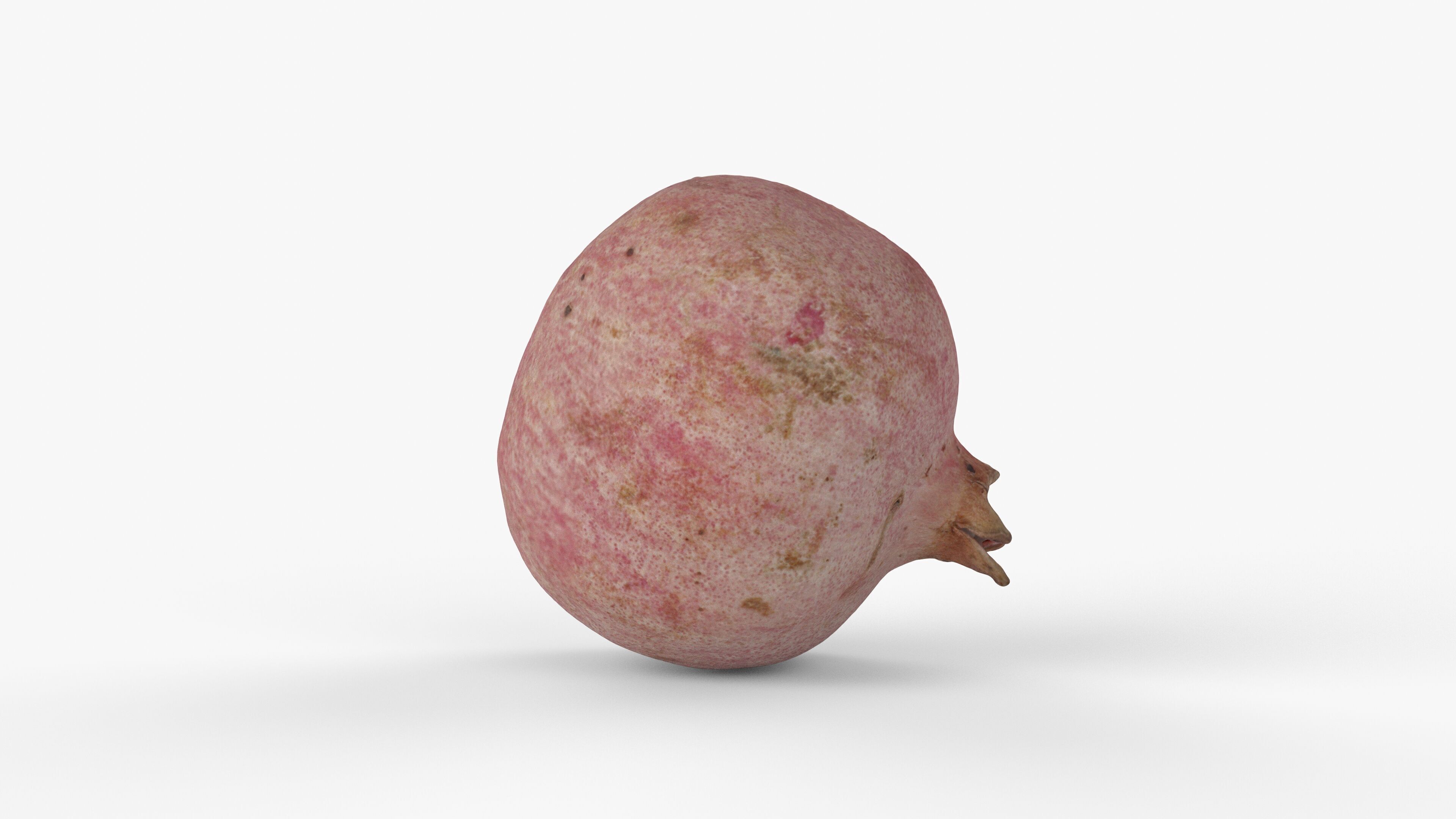 Photorealistic 3D scan of half a pomegranate Low-poly 3D model_2