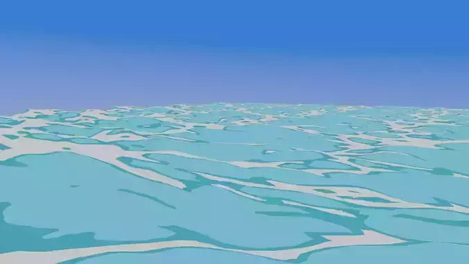 anime style ocean