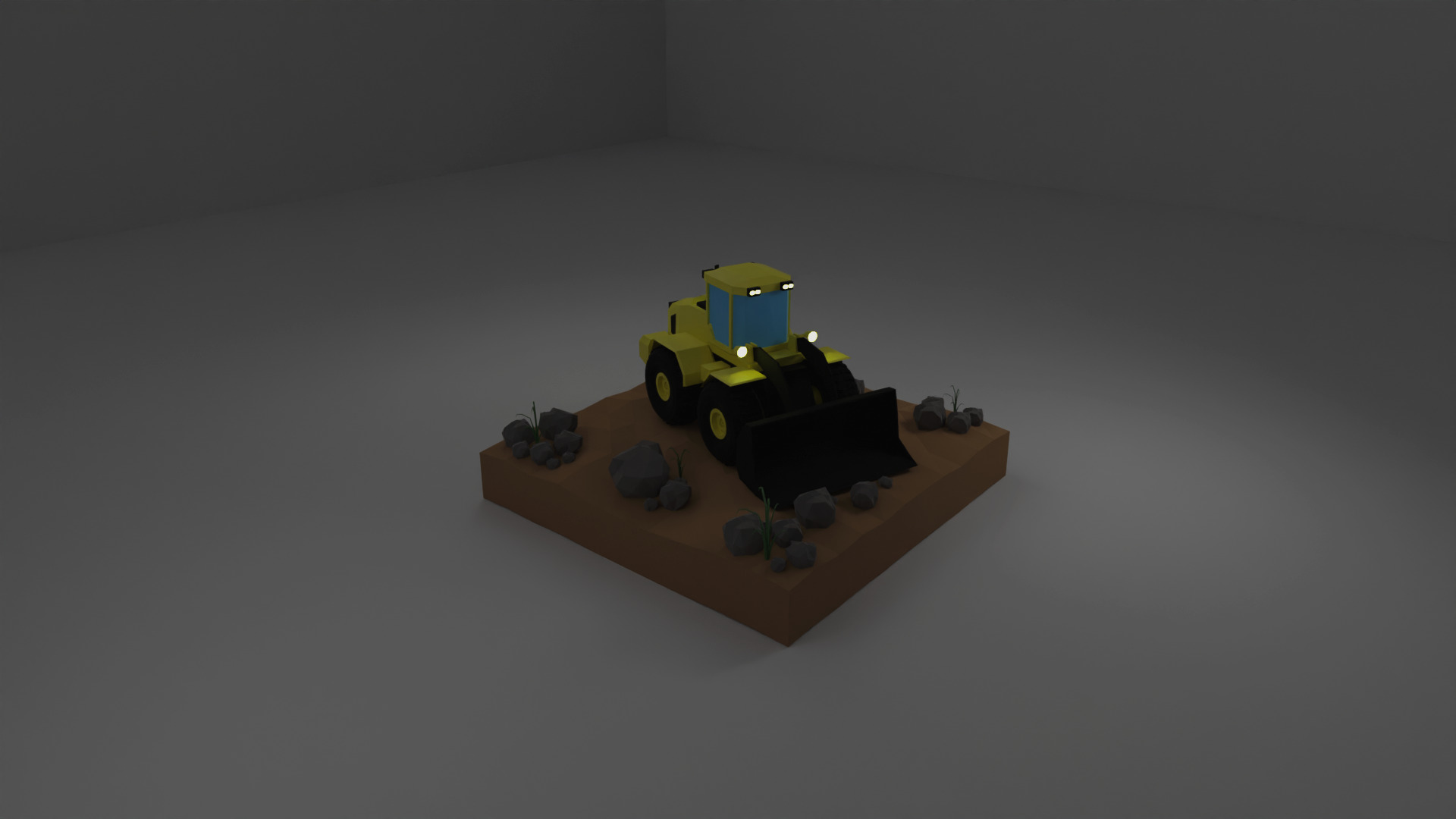 Loader Low Poly 3D Model  Low-poly 3D model_10