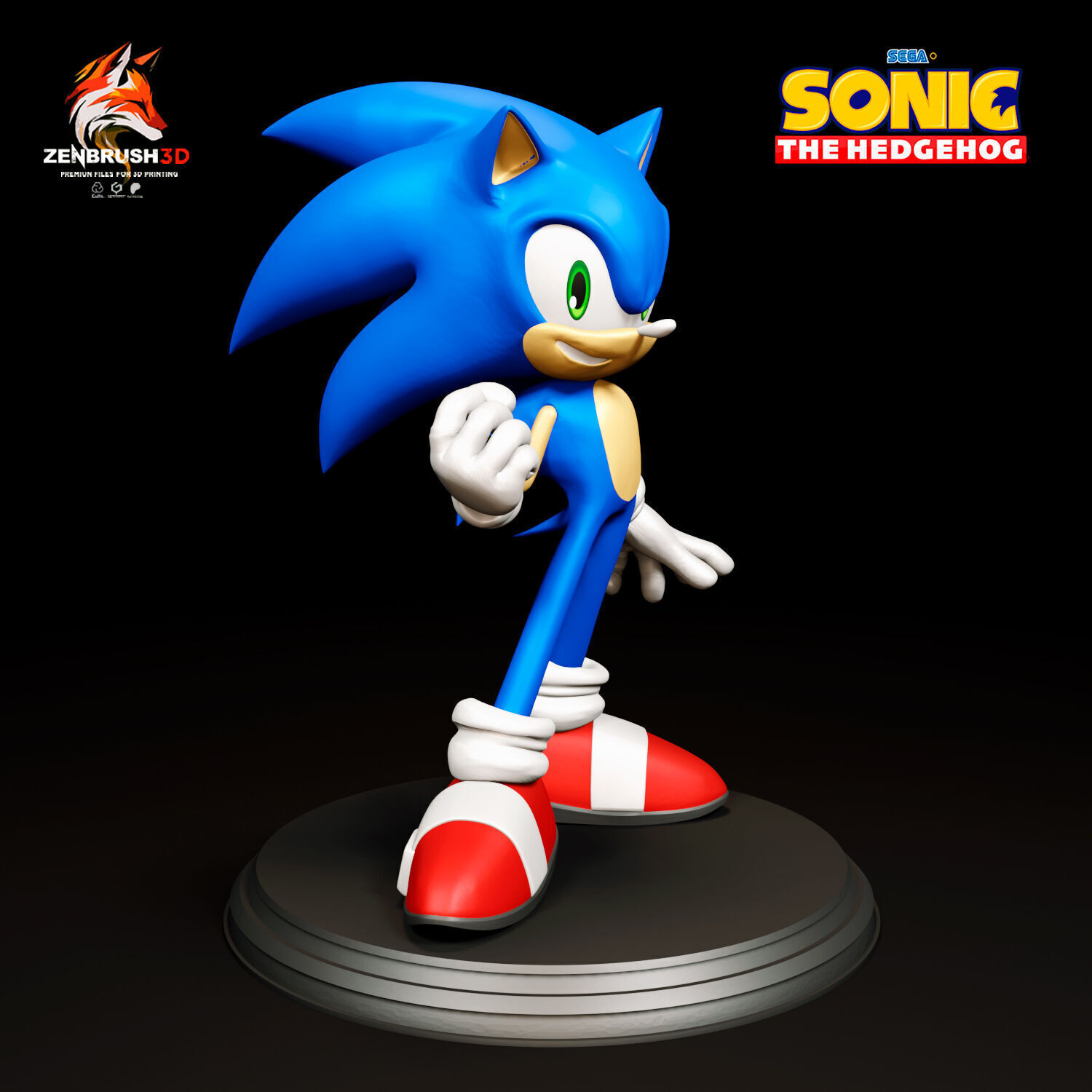 Sonic the Hedgehog 3D PRINTING 3D print model_1