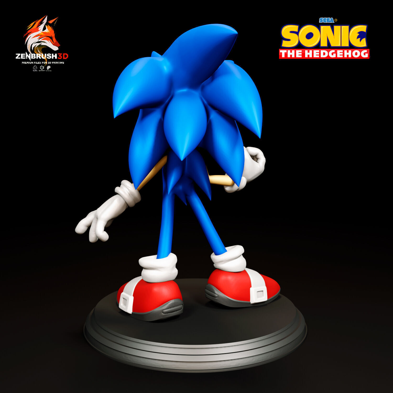 Sonic the Hedgehog 3D PRINTING 3D print model_4