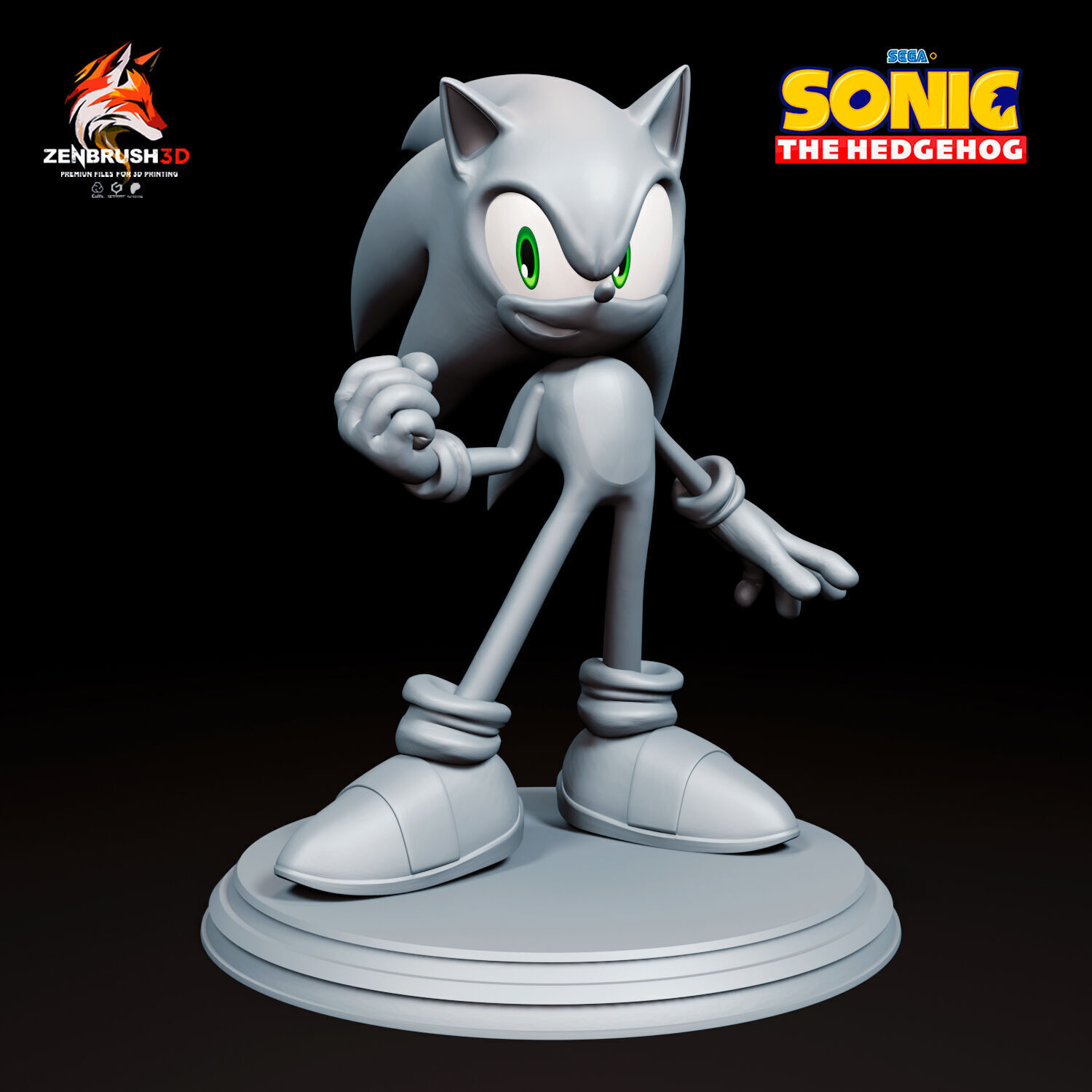 Sonic the Hedgehog 3D PRINTING 3D print model_6