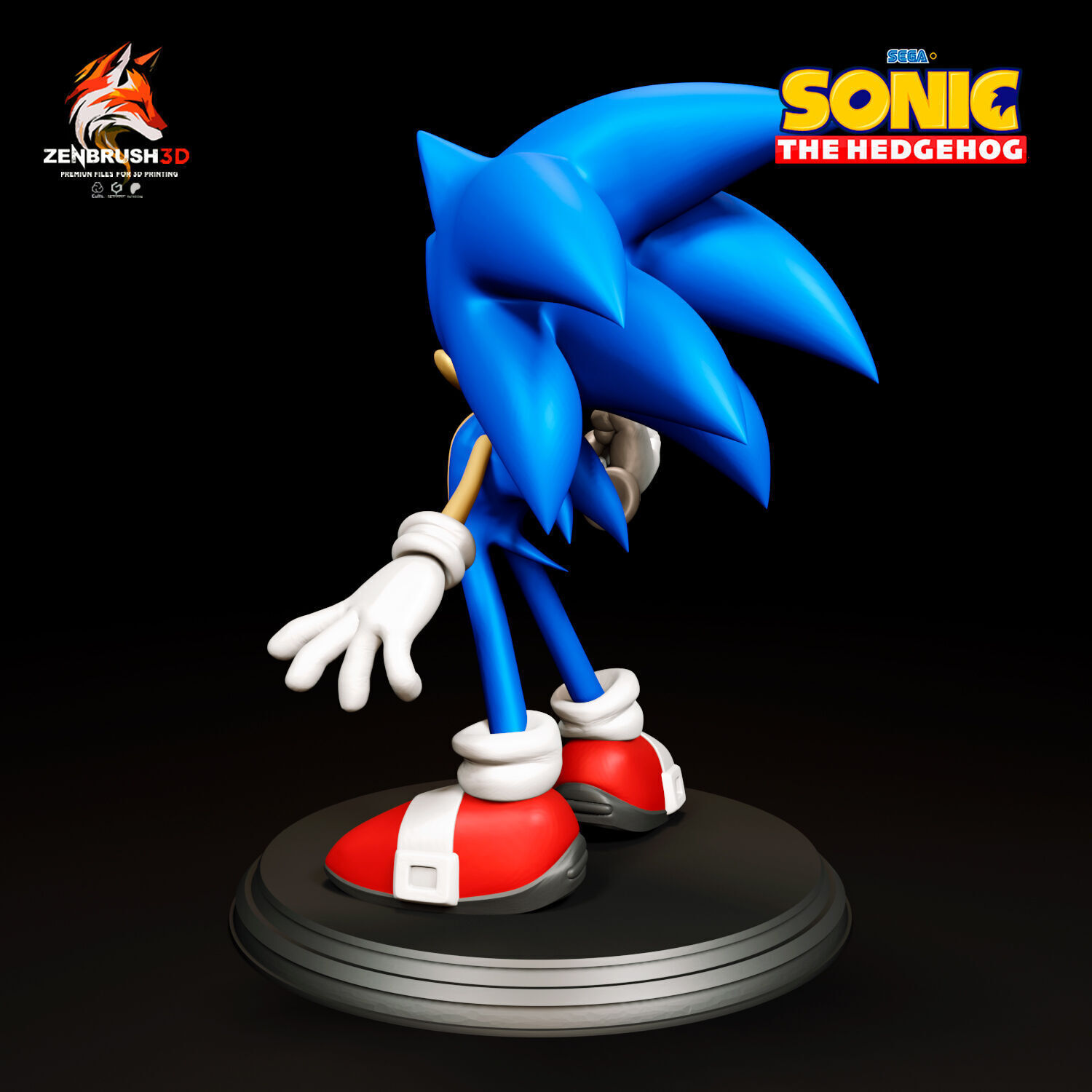 Sonic the Hedgehog 3D PRINTING 3D print model_3