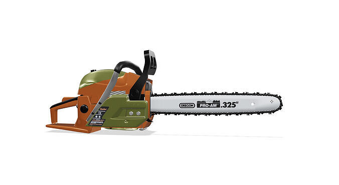 Chainsaw Low-poly 3D model