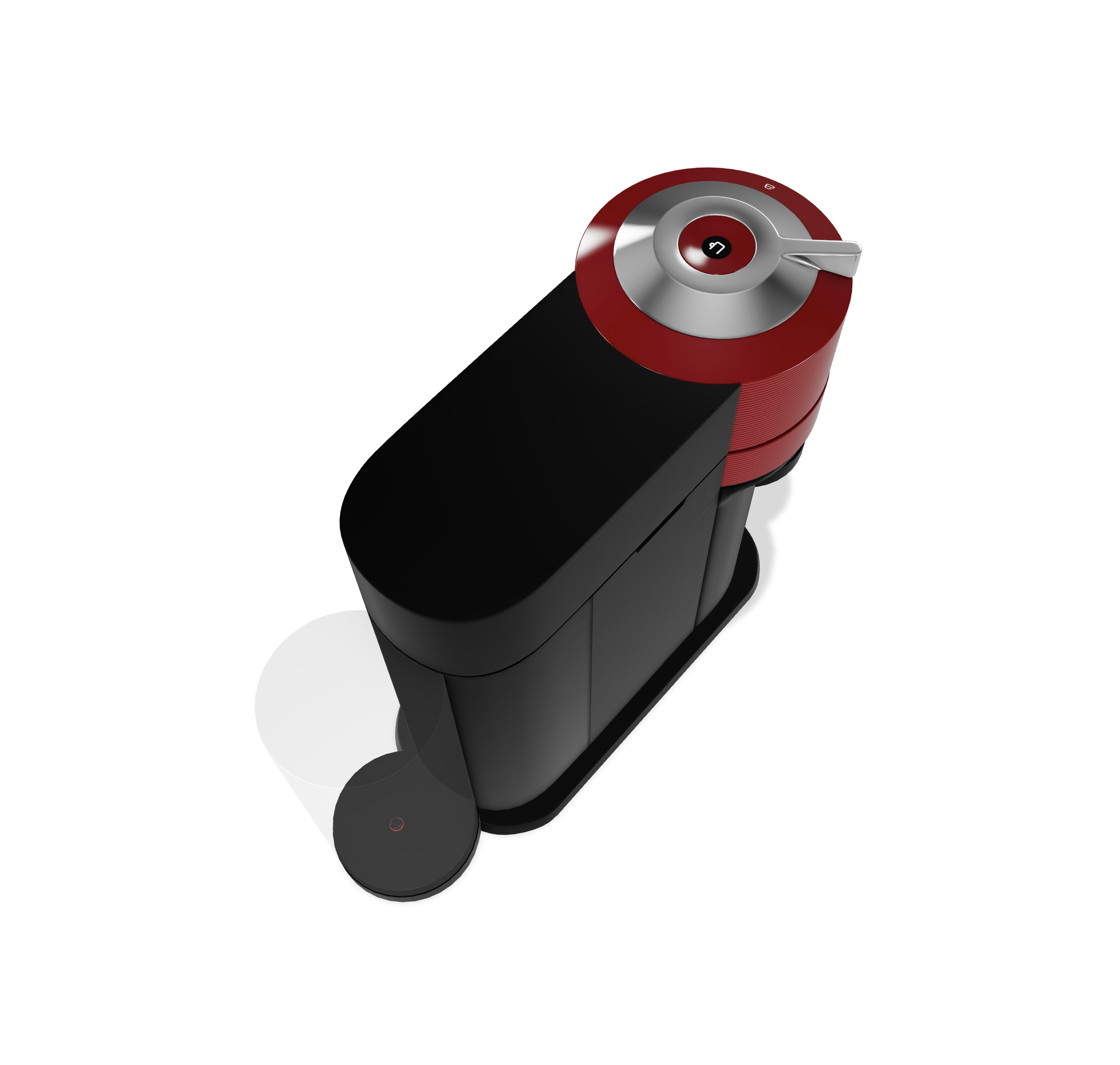 Nespresso - Red COFEE MAKER 3D model_5