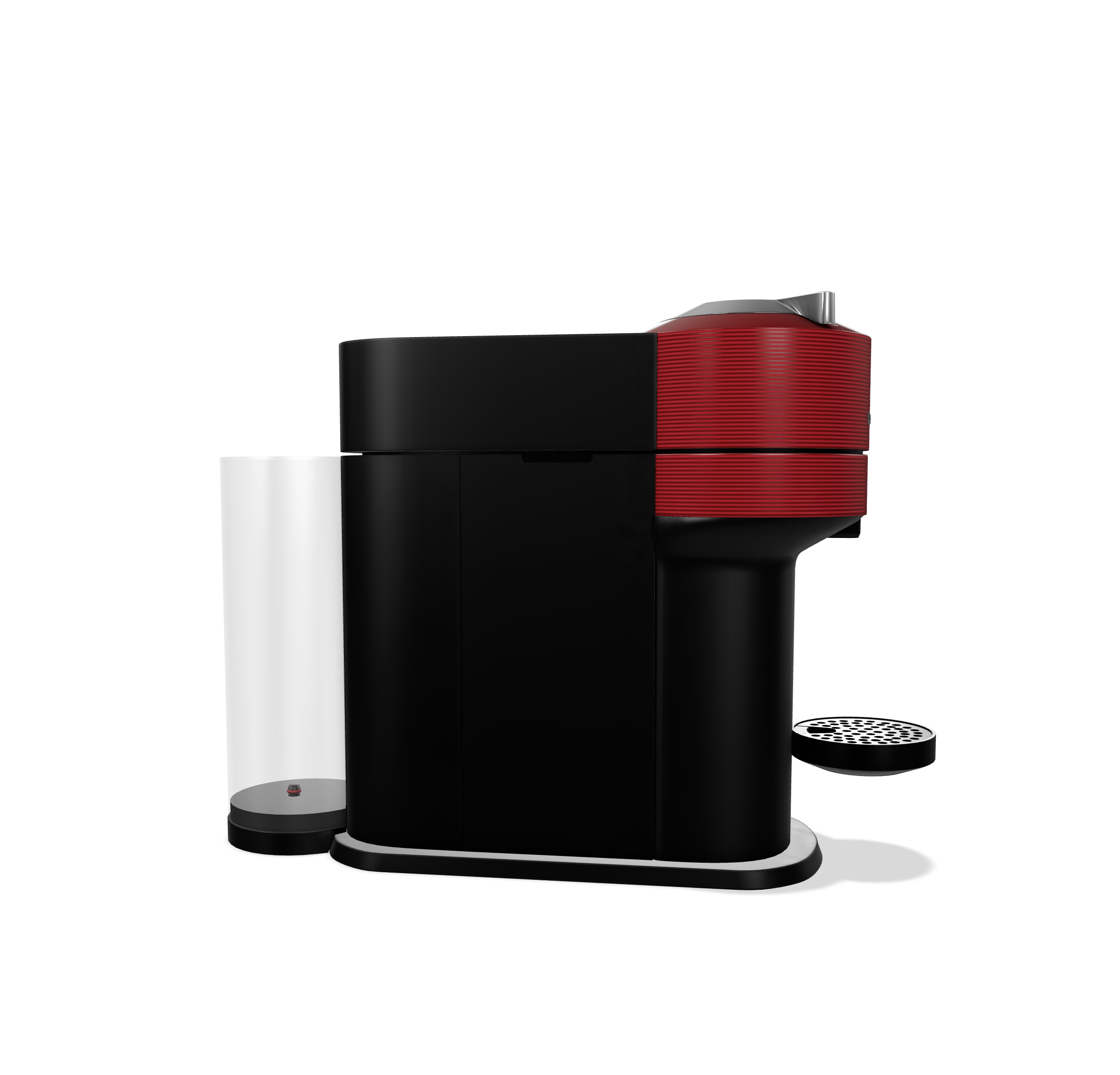 Nespresso - Red COFEE MAKER 3D model_3