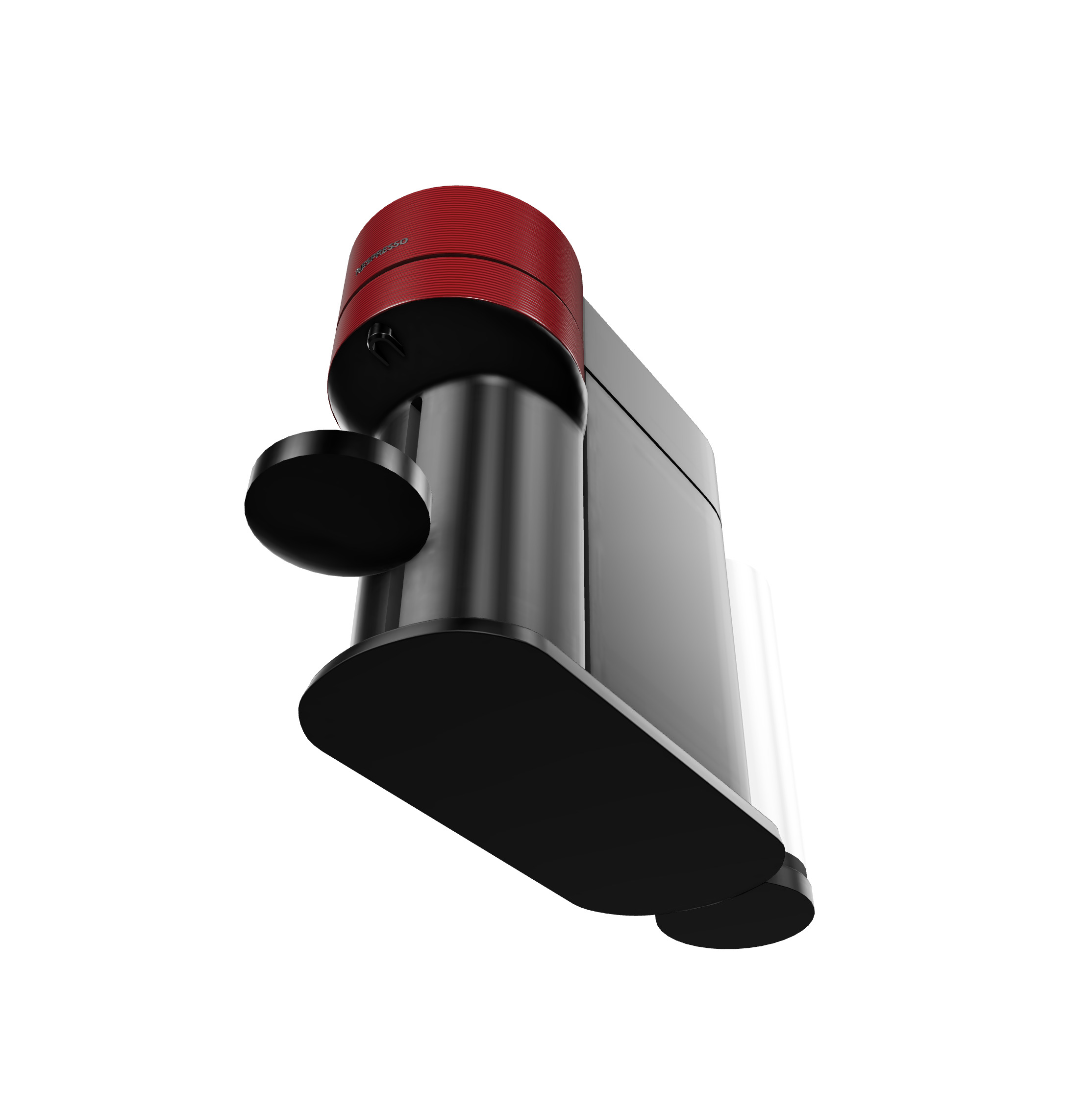 Nespresso - Red COFEE MAKER 3D model_6