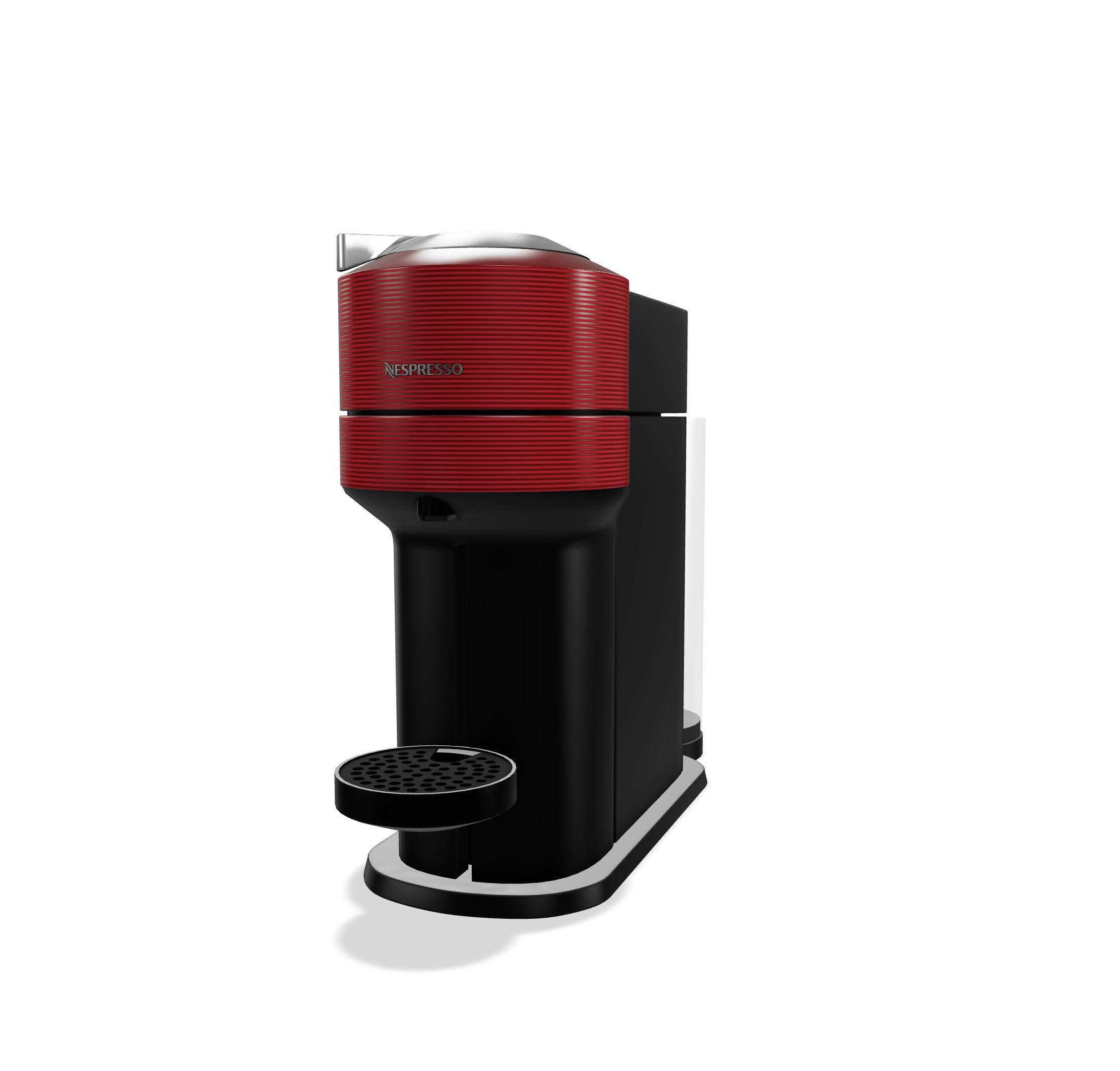 Nespresso - Red COFEE MAKER 3D model_1