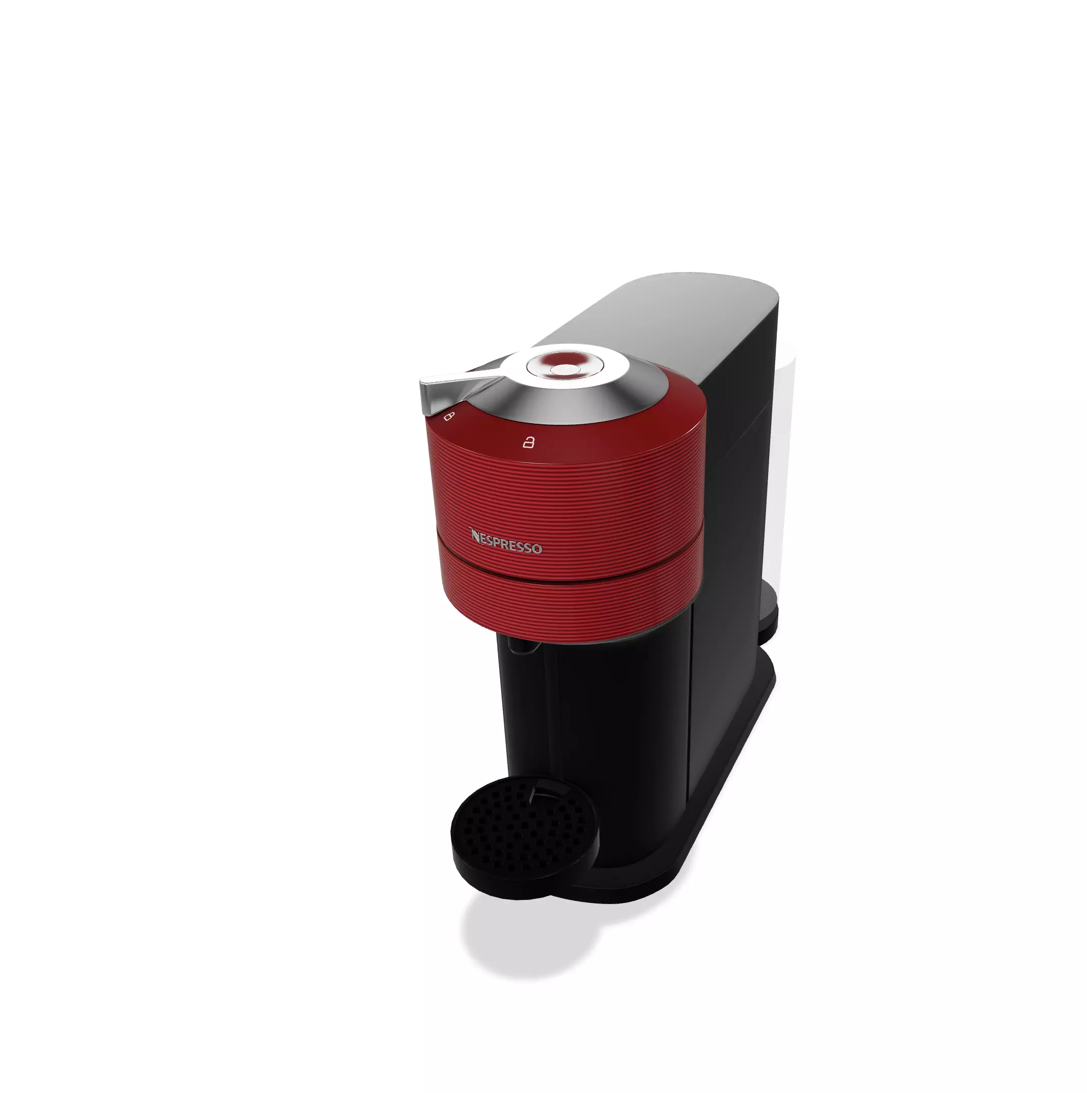 Nespresso - Red COFEE MAKER 3D model_0