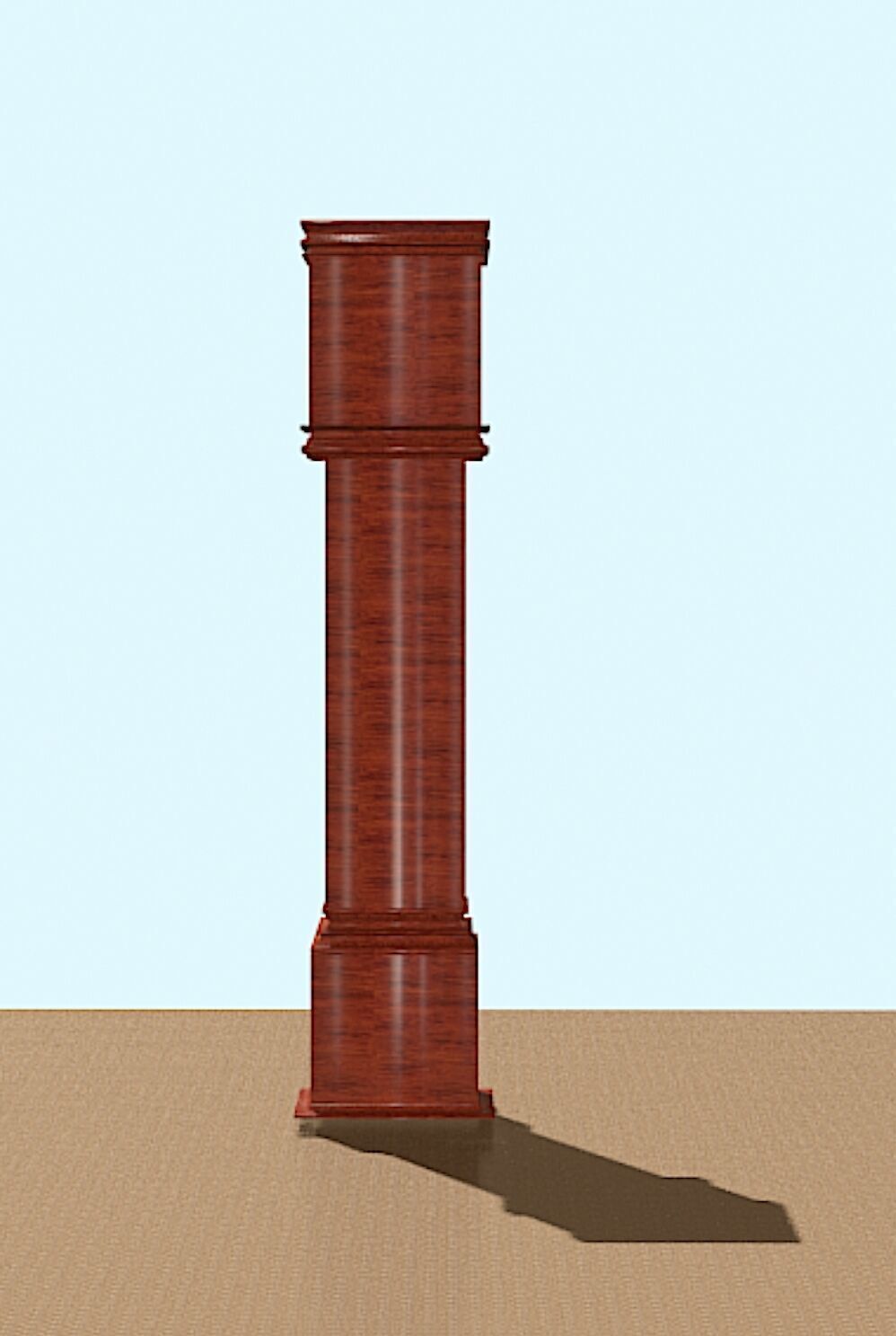 Grandfather Clock - Low Poly 3D Model Low-poly 3D model_4