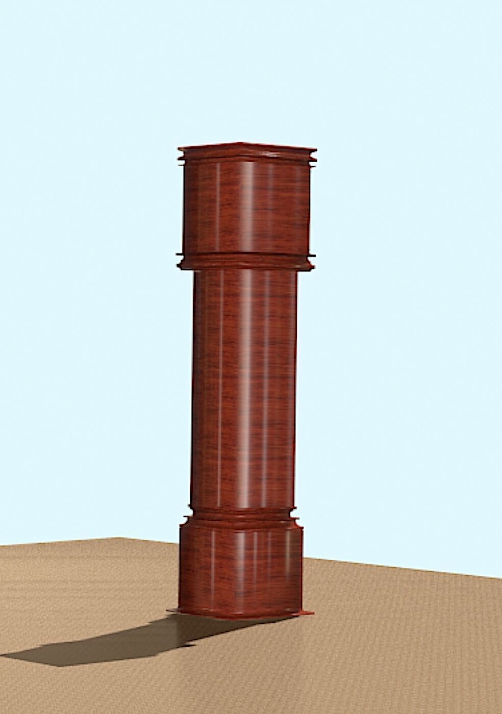 Grandfather Clock - Low Poly 3D Model Low-poly 3D model_5