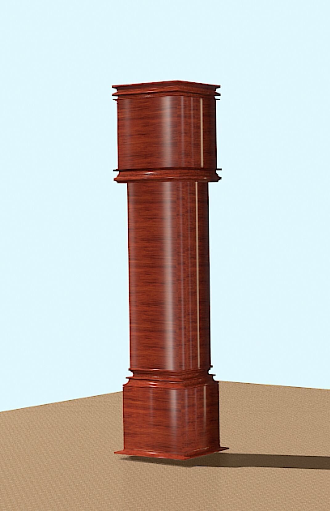 Grandfather Clock - Low Poly 3D Model Low-poly 3D model_3