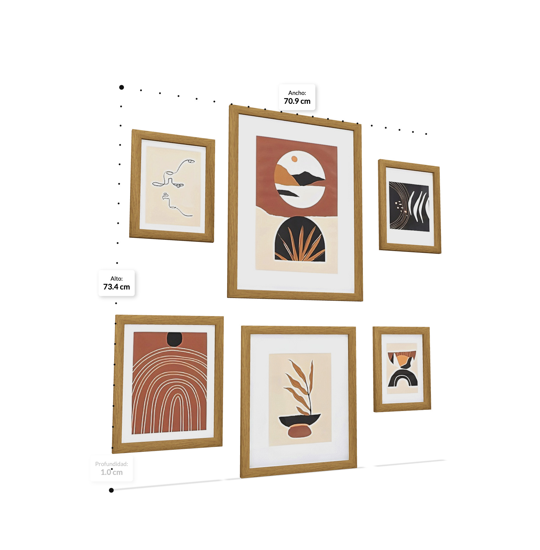 Ornamental Frames Low-poly 3D model_6