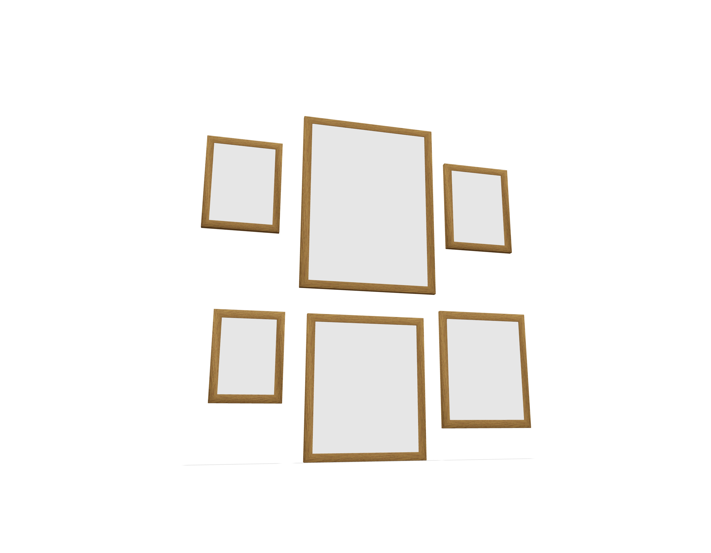 Ornamental Frames Low-poly 3D model_3