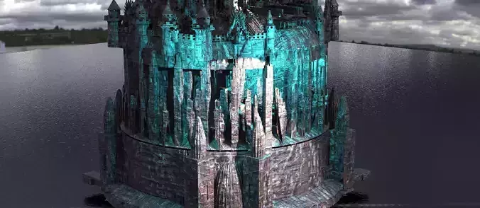 Cyber Eclipse Tower sci fi  3 