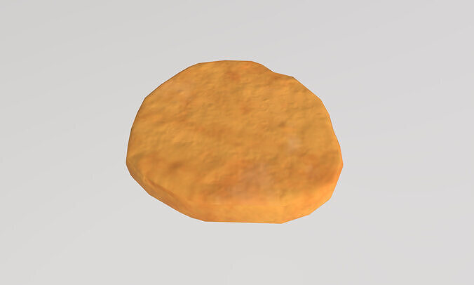 Stylized Low-Poly Chicken Nuggets Low-poly 3D model 5