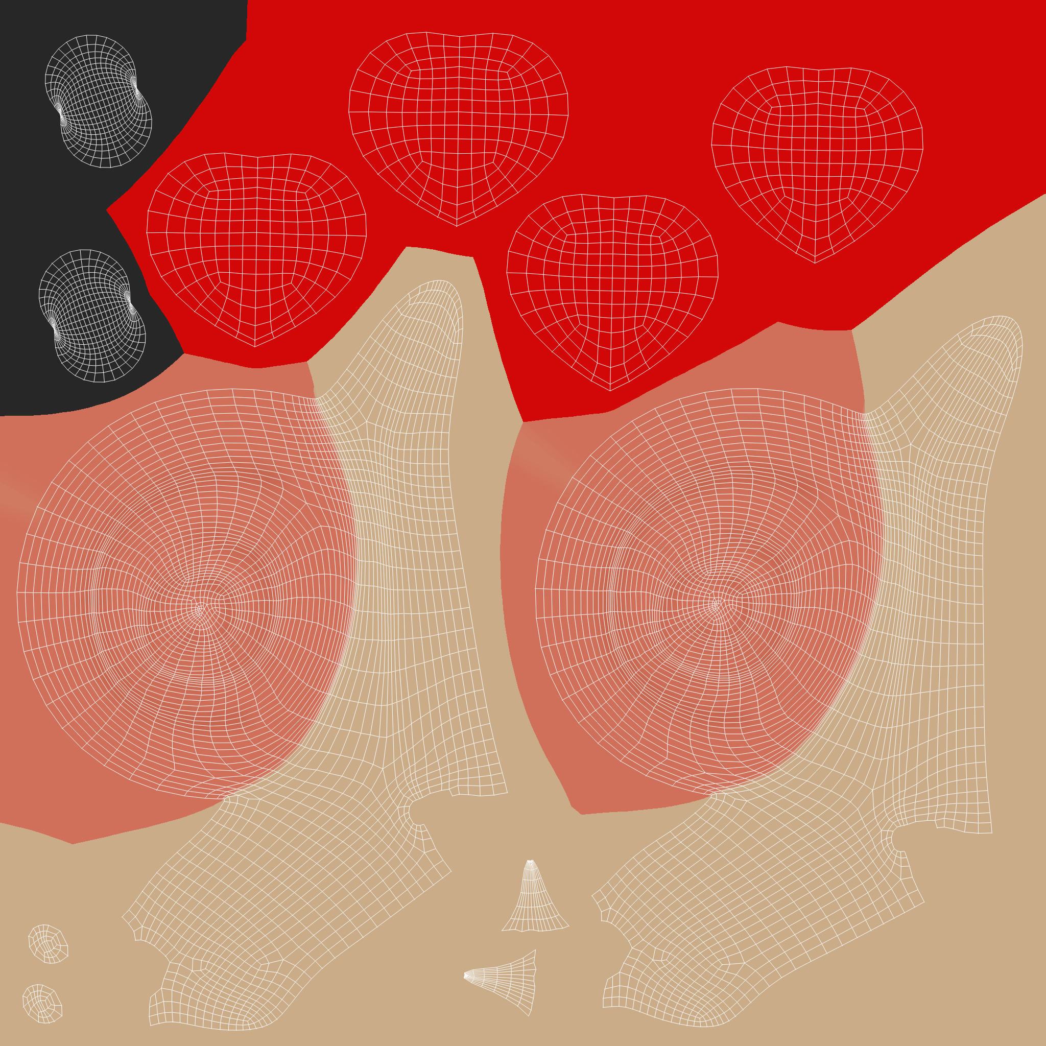 Cute Snail 3D Model with Heart - Perfect for Valentines Day Low-poly 3D model_8