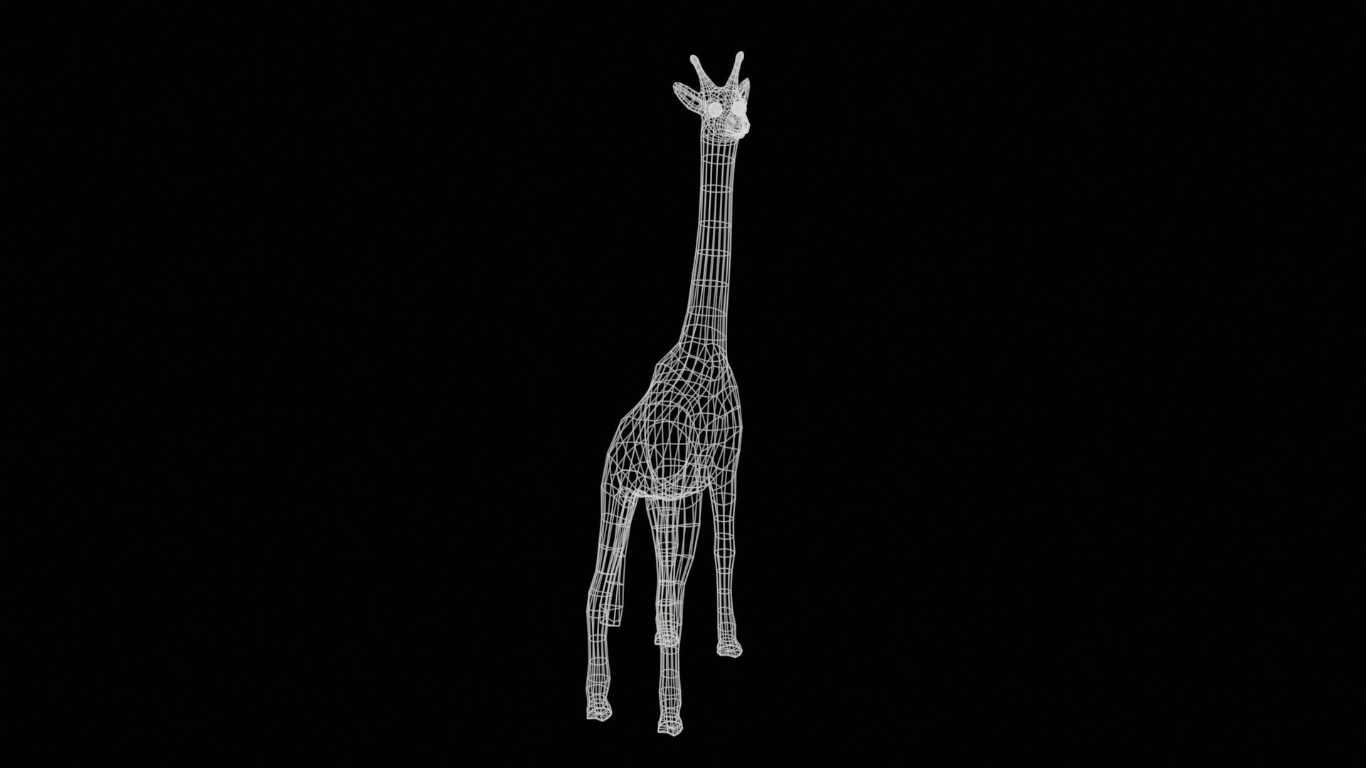 giraffe  rig  high-poly  textured 3D model_29