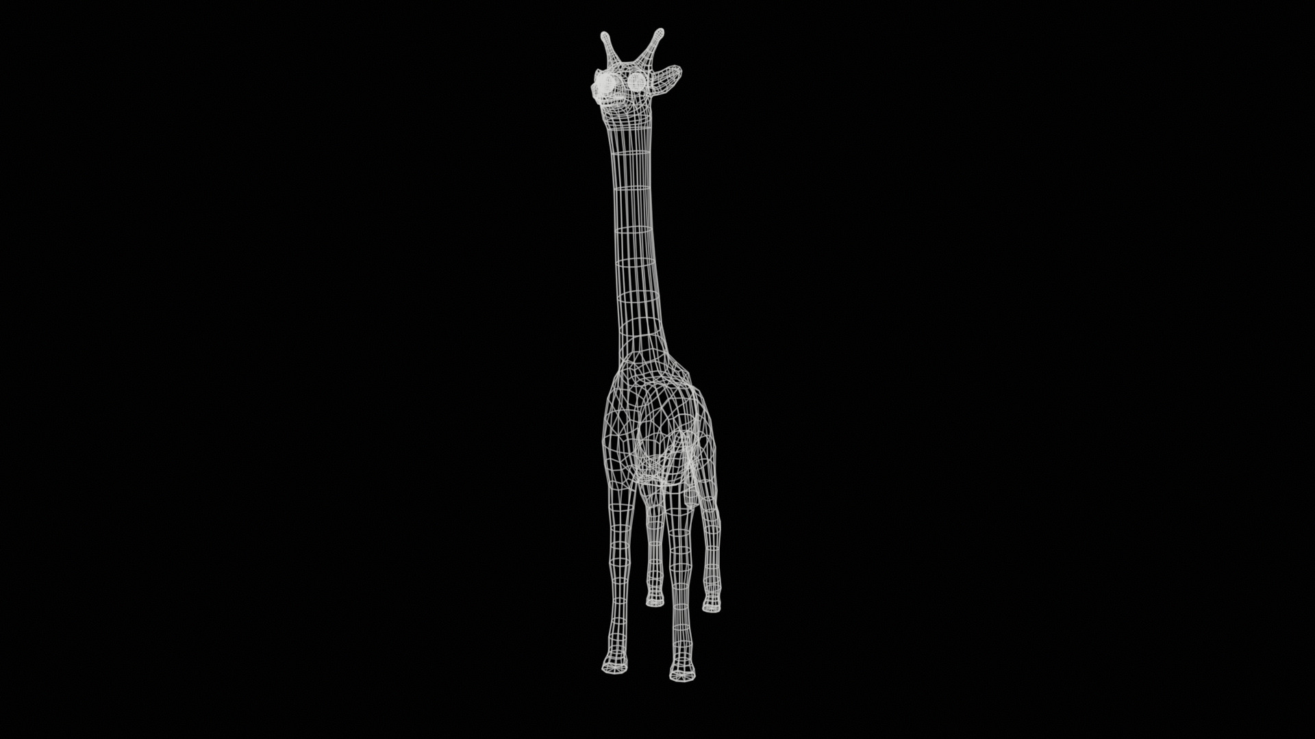giraffe  rig  high-poly  textured 3D model_24