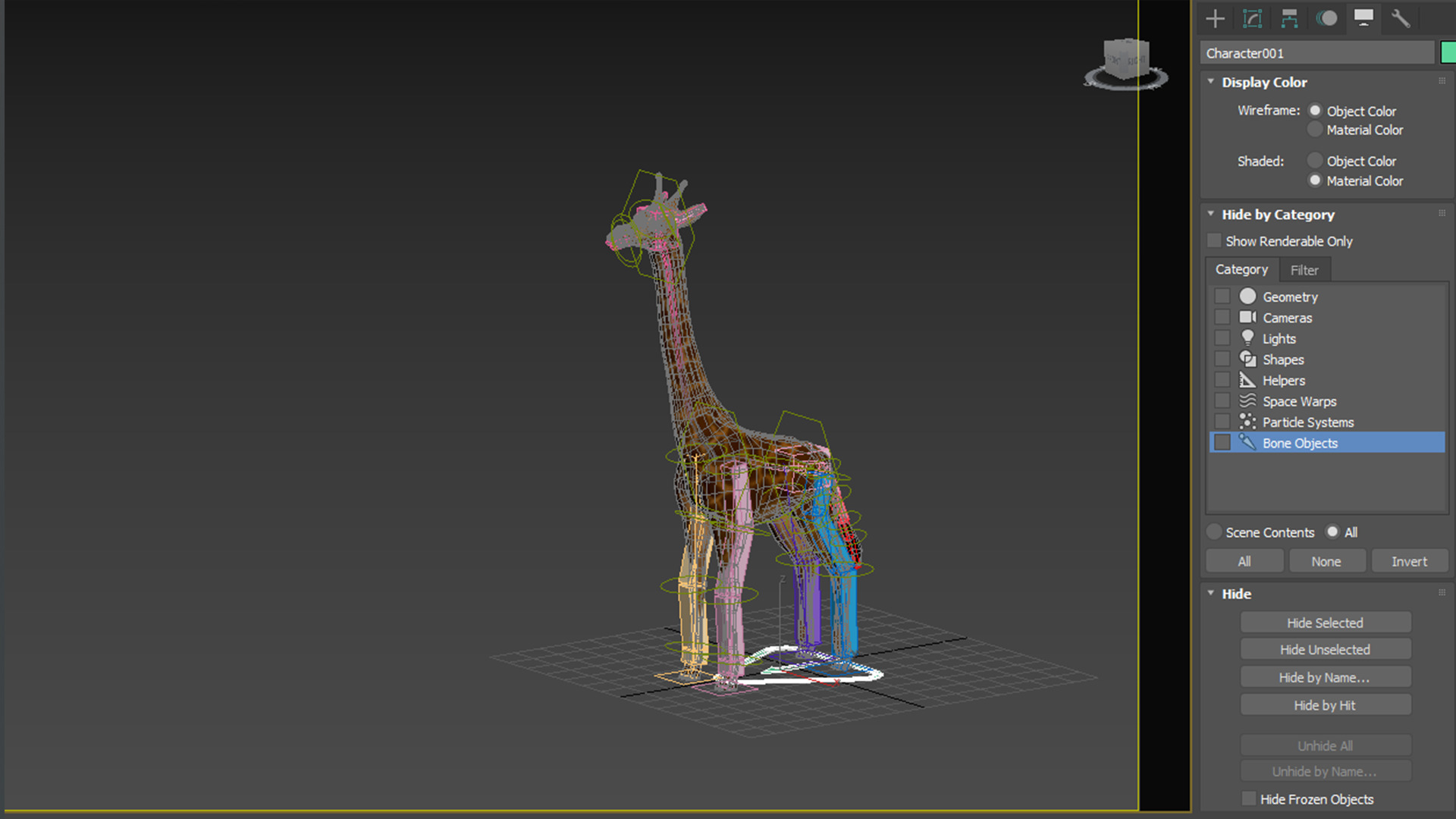 giraffe  rig  high-poly  textured 3D model_4