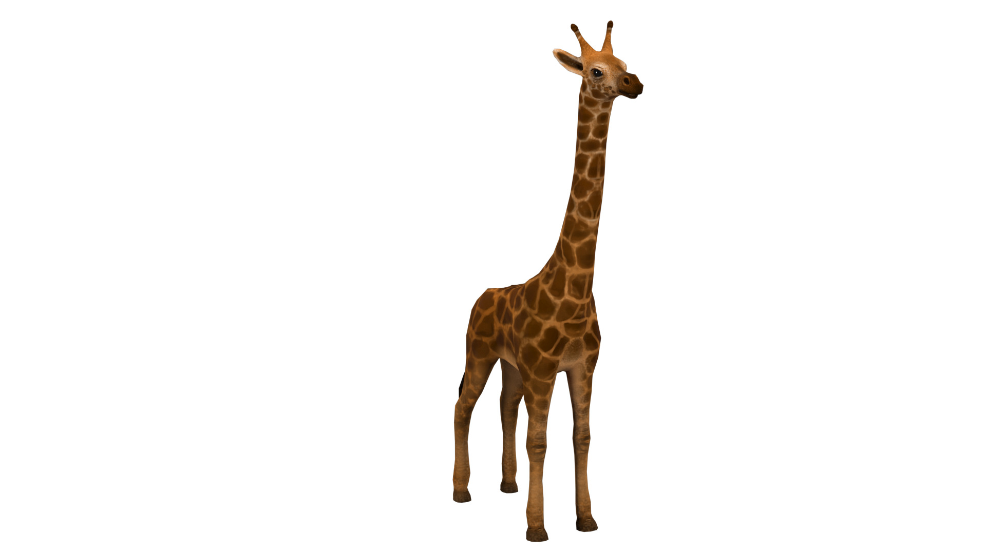 giraffe  rig  high-poly  textured 3D model_7