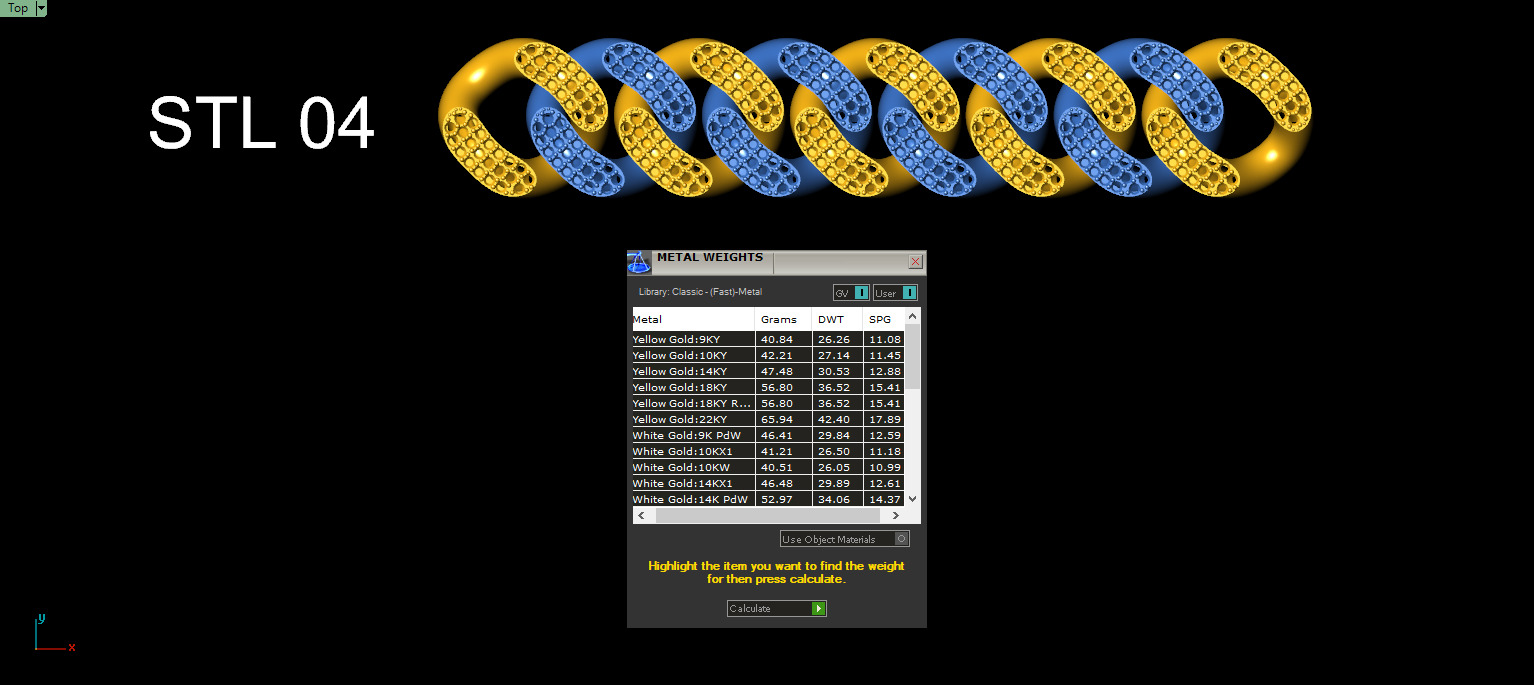 20mm CUBAN LINK CHAIN FOR BRACELETS OR NECKLACE 3D print model_11