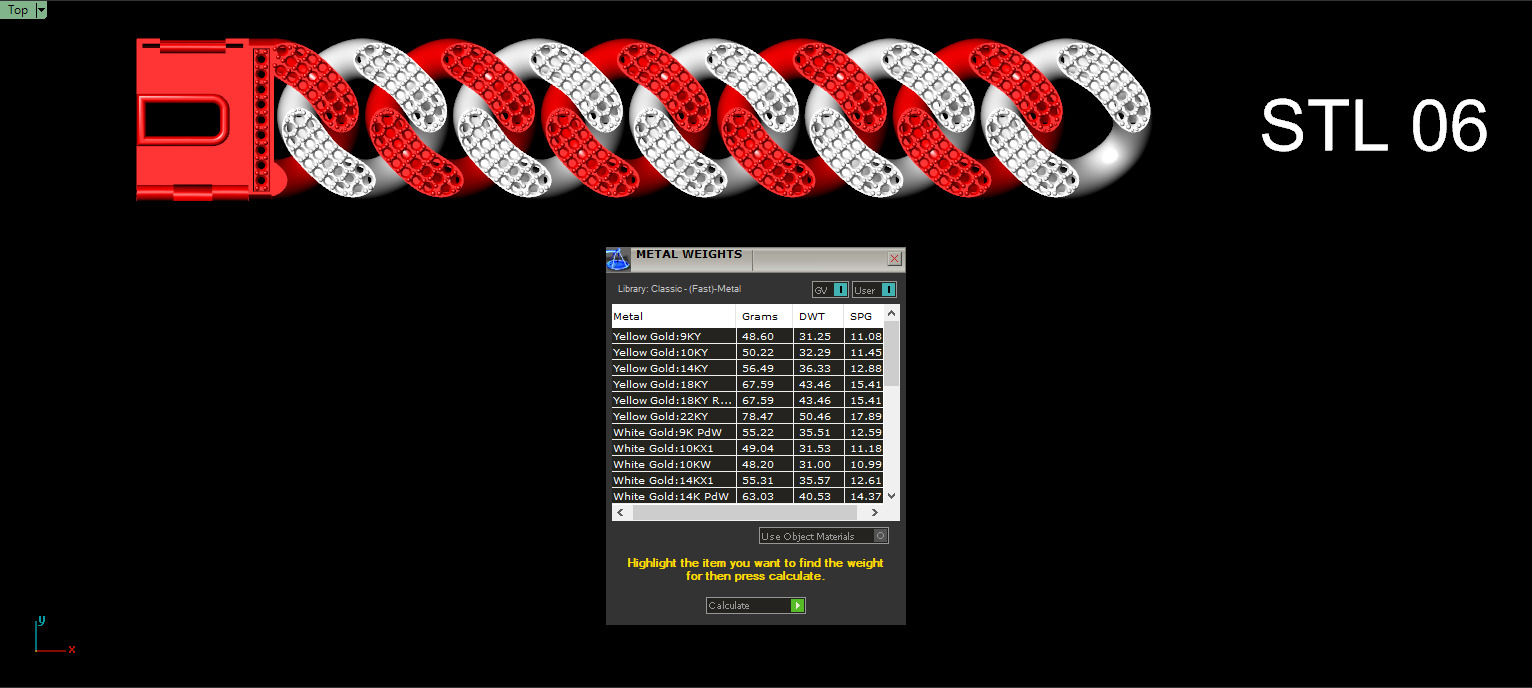 20mm CUBAN LINK CHAIN FOR BRACELETS OR NECKLACE 3D print model_13