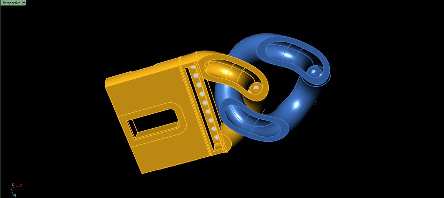 20mm CUBAN LINK CHAIN FOR BRACELETS OR NECKLACE 3D print model_25