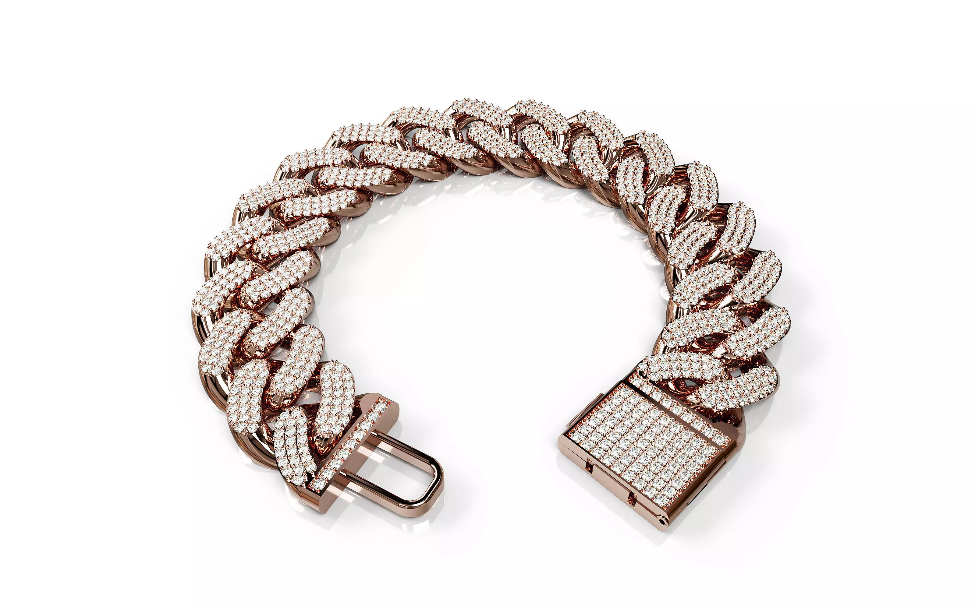 20mm CUBAN LINK CHAIN FOR BRACELETS OR NECKLACE 3D print model_0