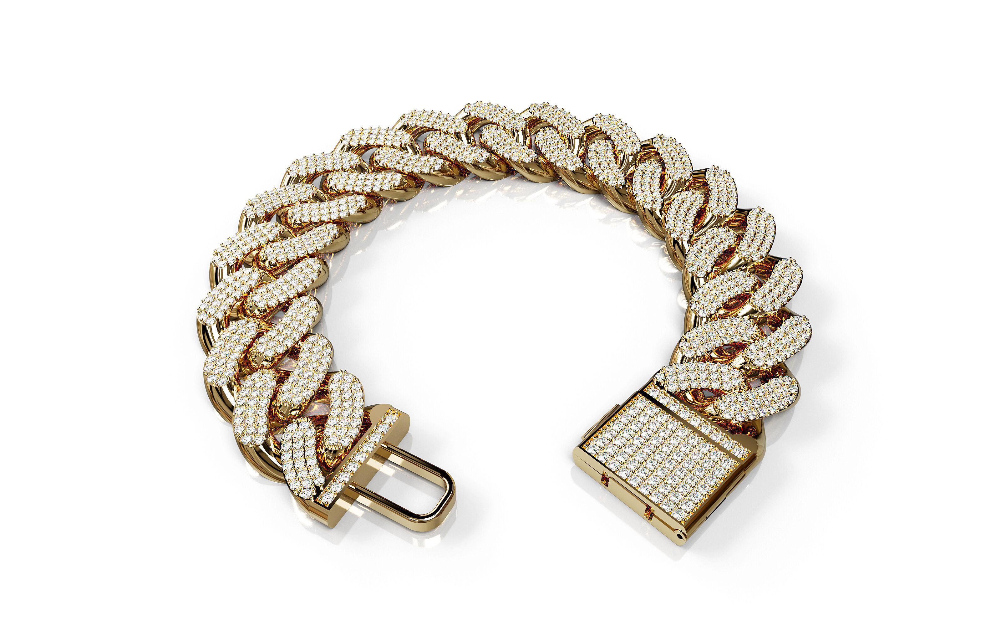 20mm CUBAN LINK CHAIN FOR BRACELETS OR NECKLACE 3D print model_1
