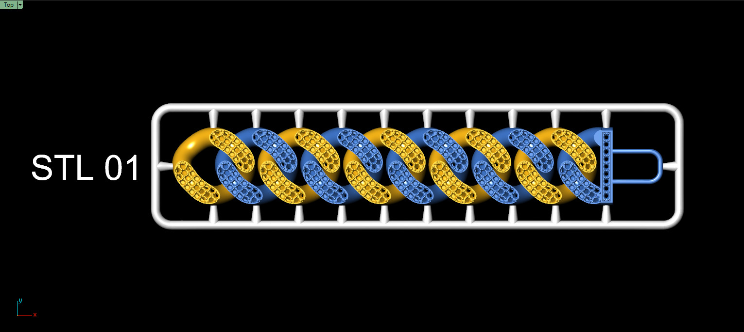 20mm CUBAN LINK CHAIN FOR BRACELETS OR NECKLACE 3D print model_29