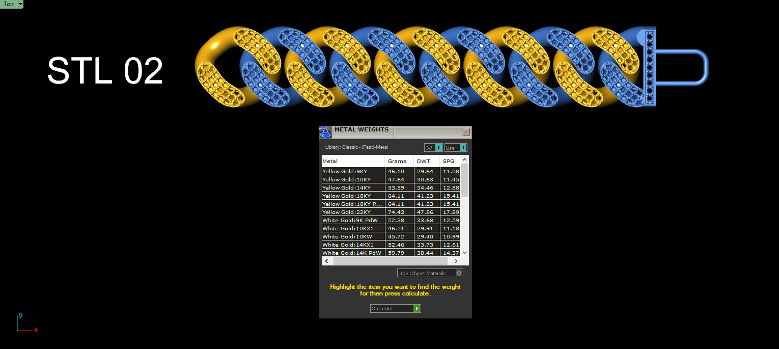 20mm CUBAN LINK CHAIN FOR BRACELETS OR NECKLACE 3D print model_9