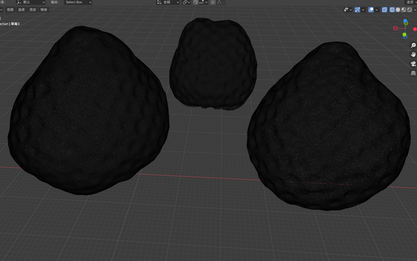 3D printed strawberry  model STL strawberry 3D model fruit  3D print model_5