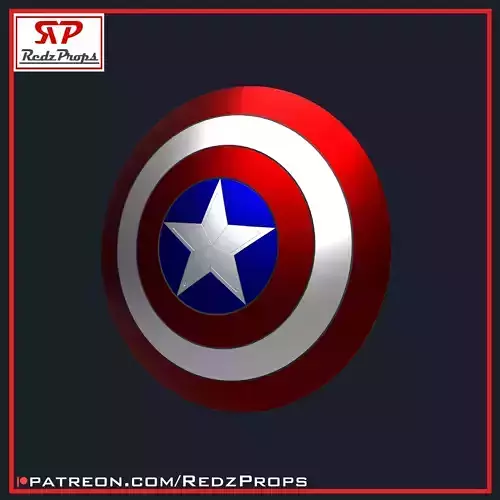 Captain America Shield Cosplay Prop 3D print model