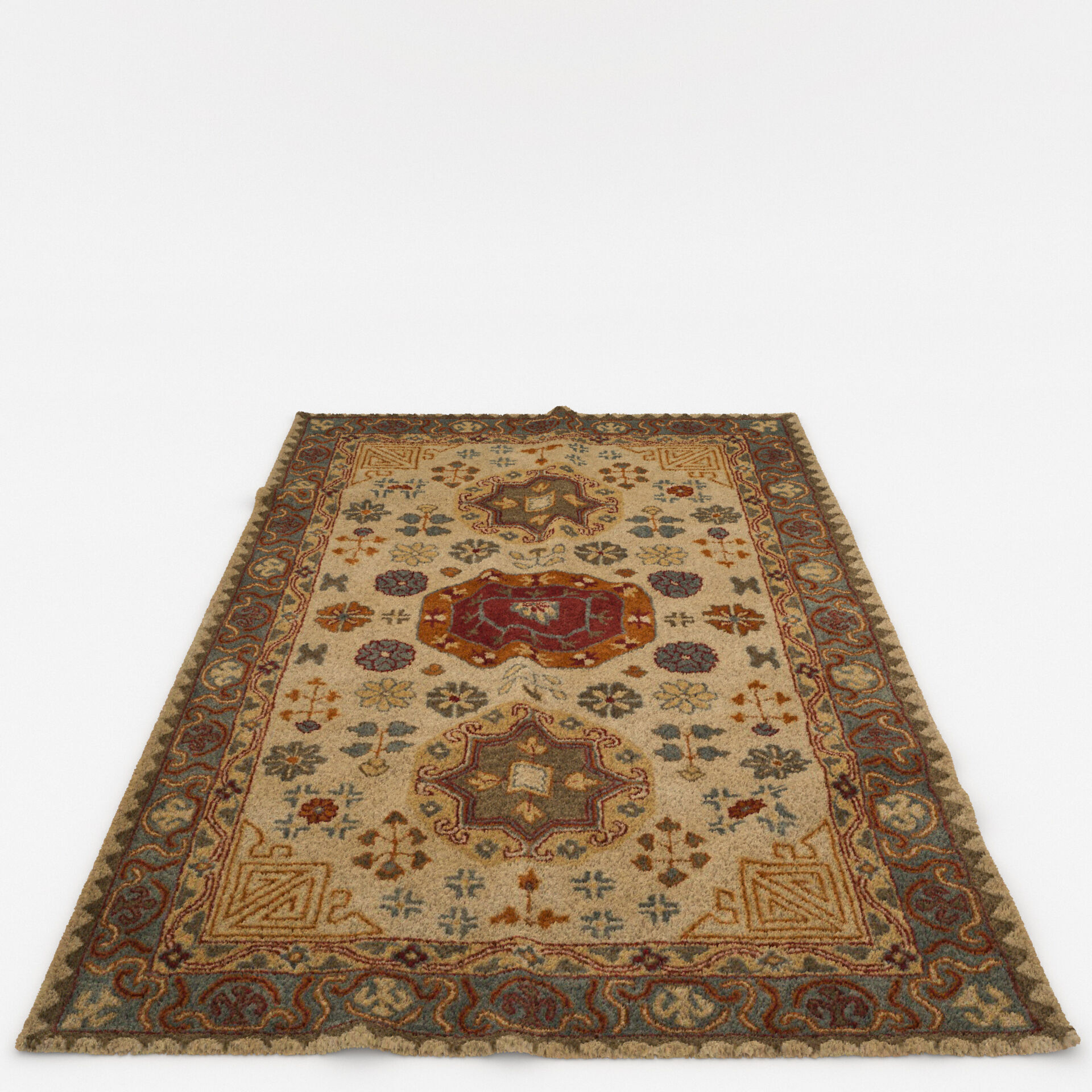 Rugs No 1004 Low-poly 3D model_4