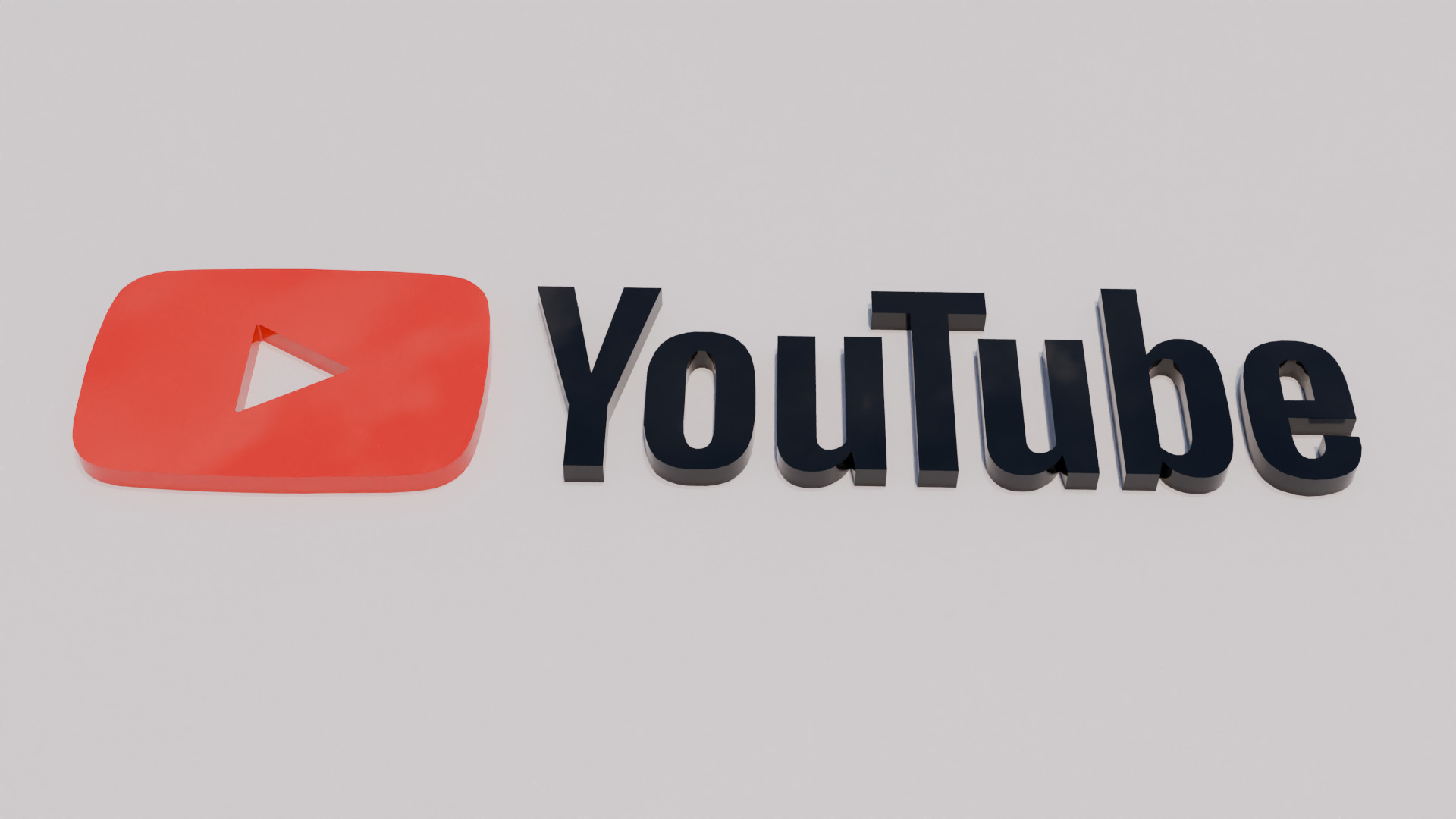 Youtube logo 3d model 3D print model_2