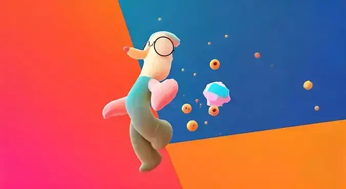 dog character rigged and animated files