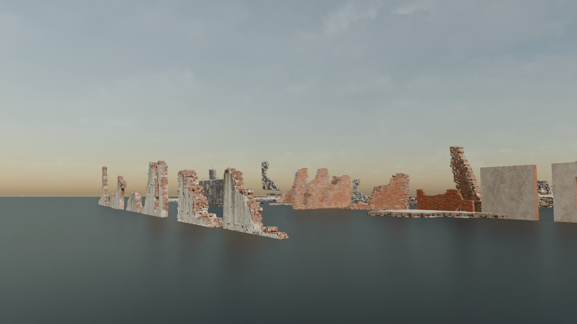 Destruction Pack Low-poly 3D model_5