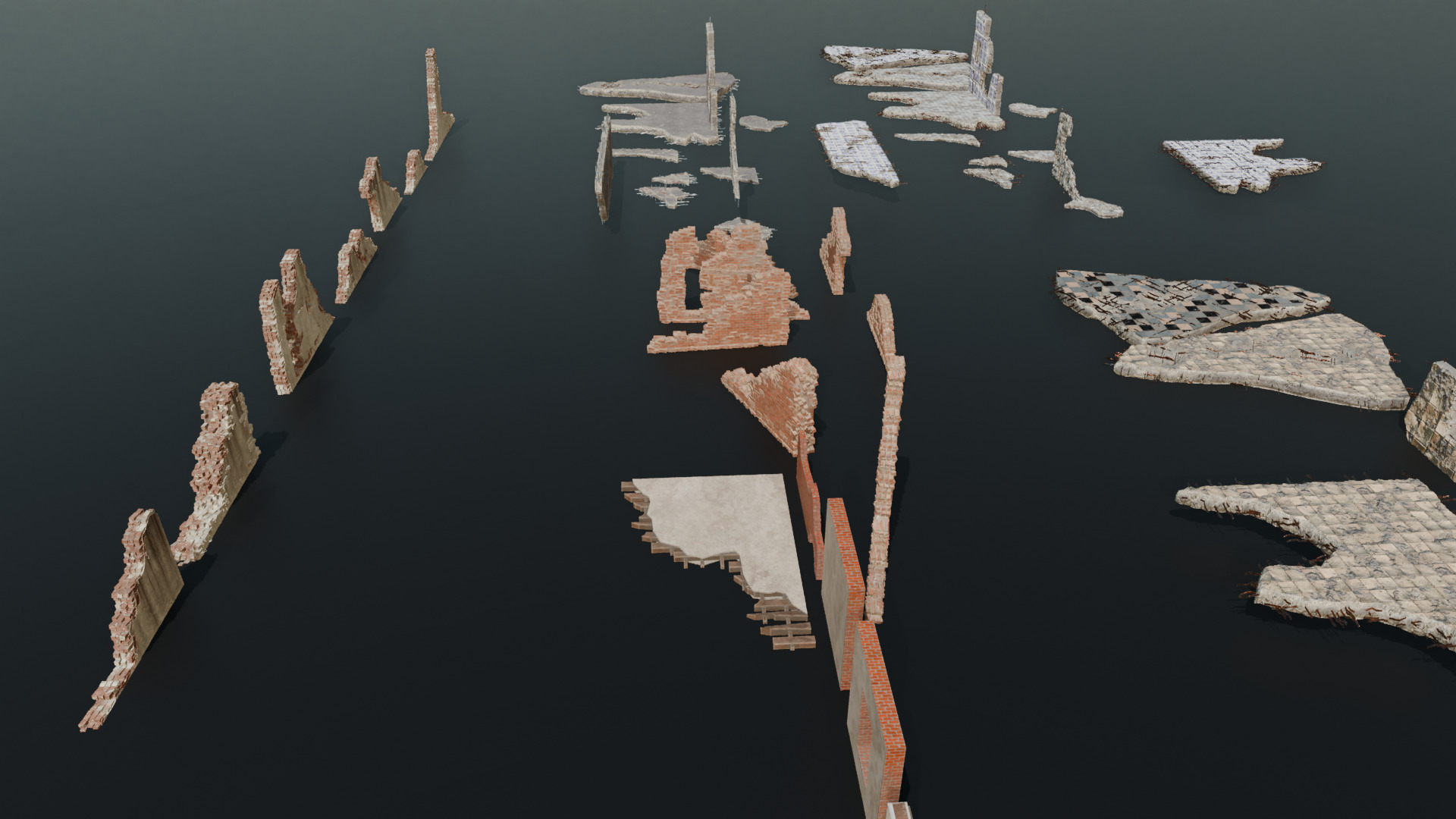 Destruction Pack Low-poly 3D model_6