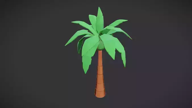 cartoonish stylized palm tree