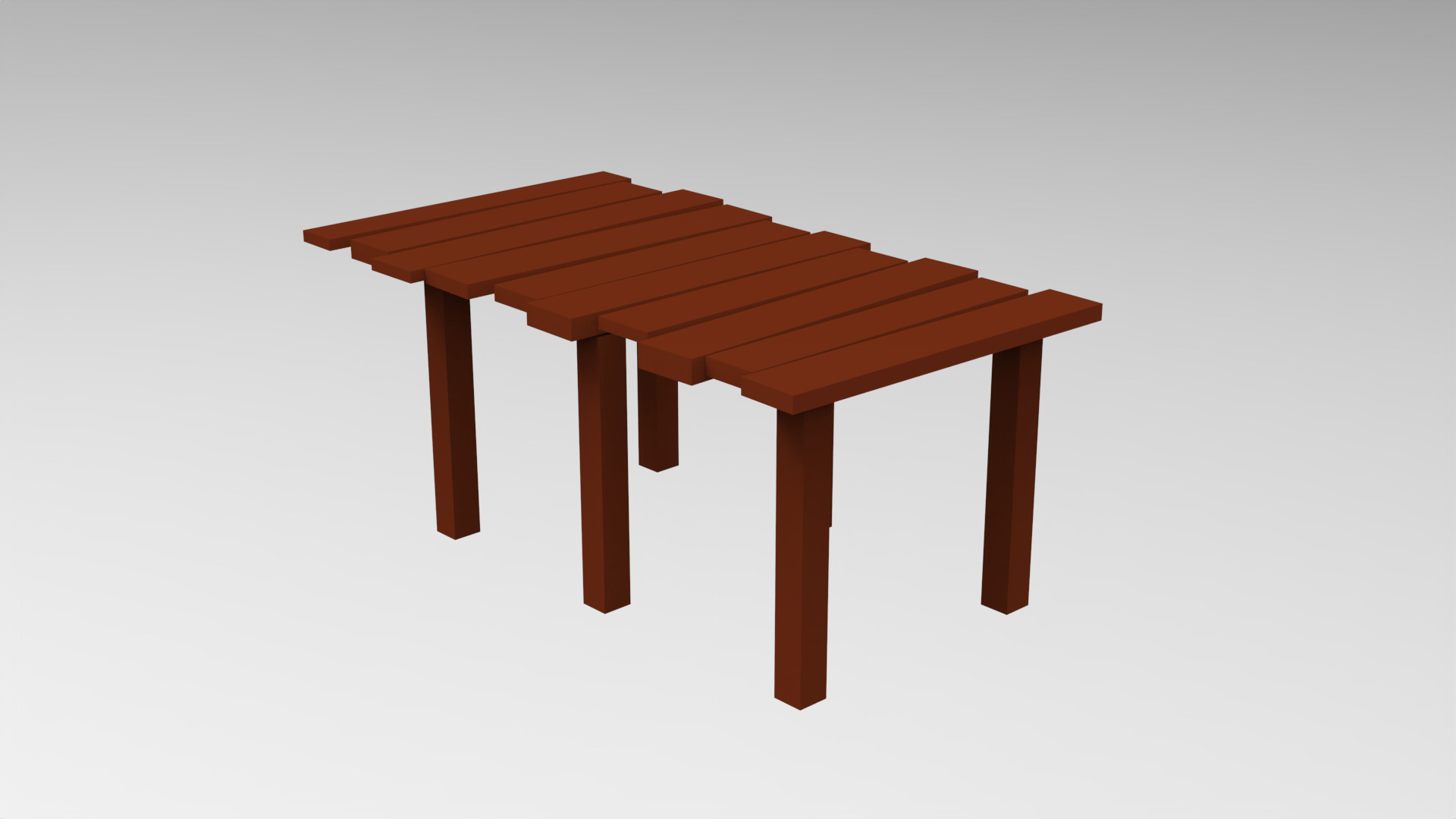 low poly beach props Low-poly 3D model_2