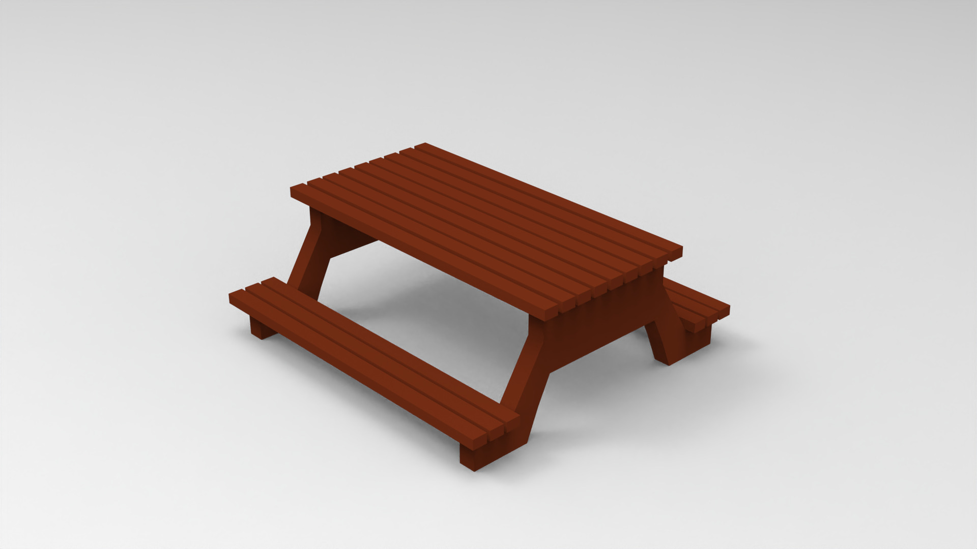 low poly beach props Low-poly 3D model_9