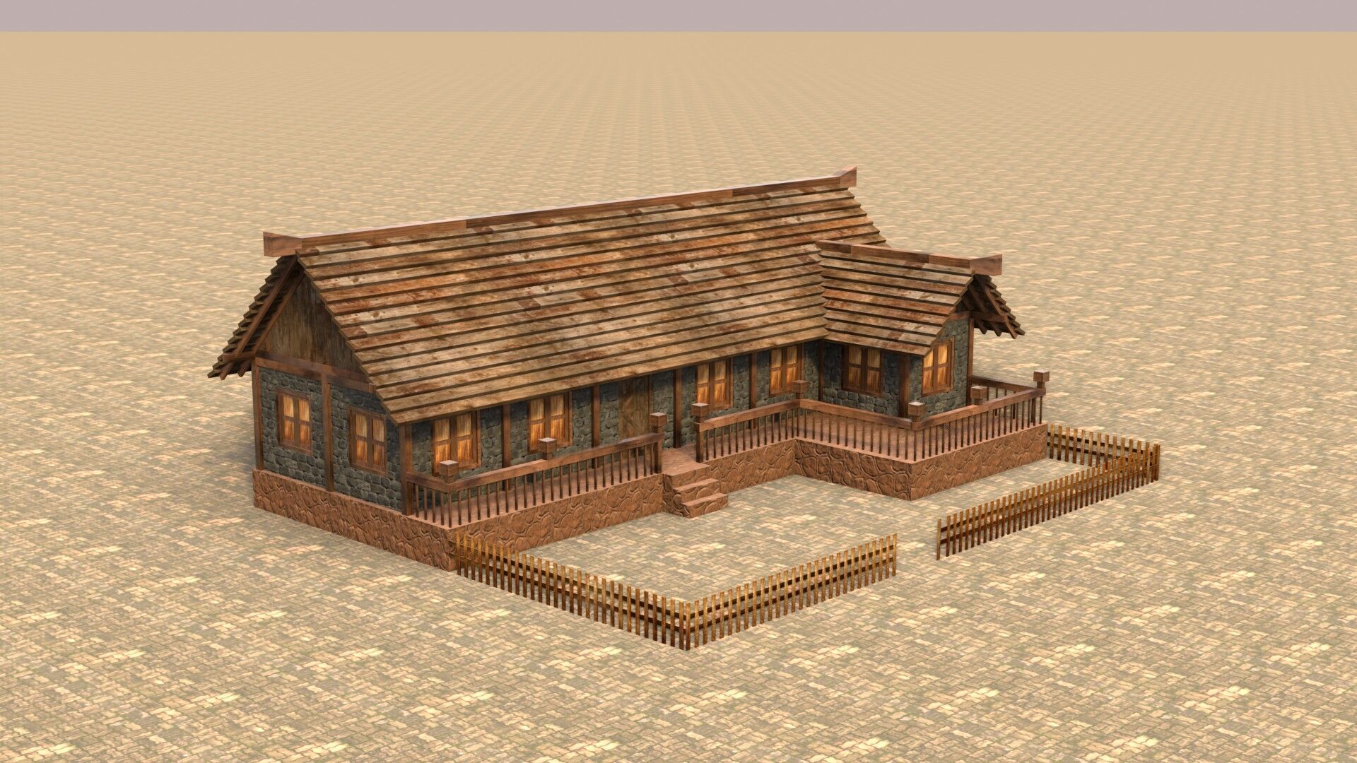 Extensive Low Poly Medieval House Models for Game Designers Low-poly 3D model_8