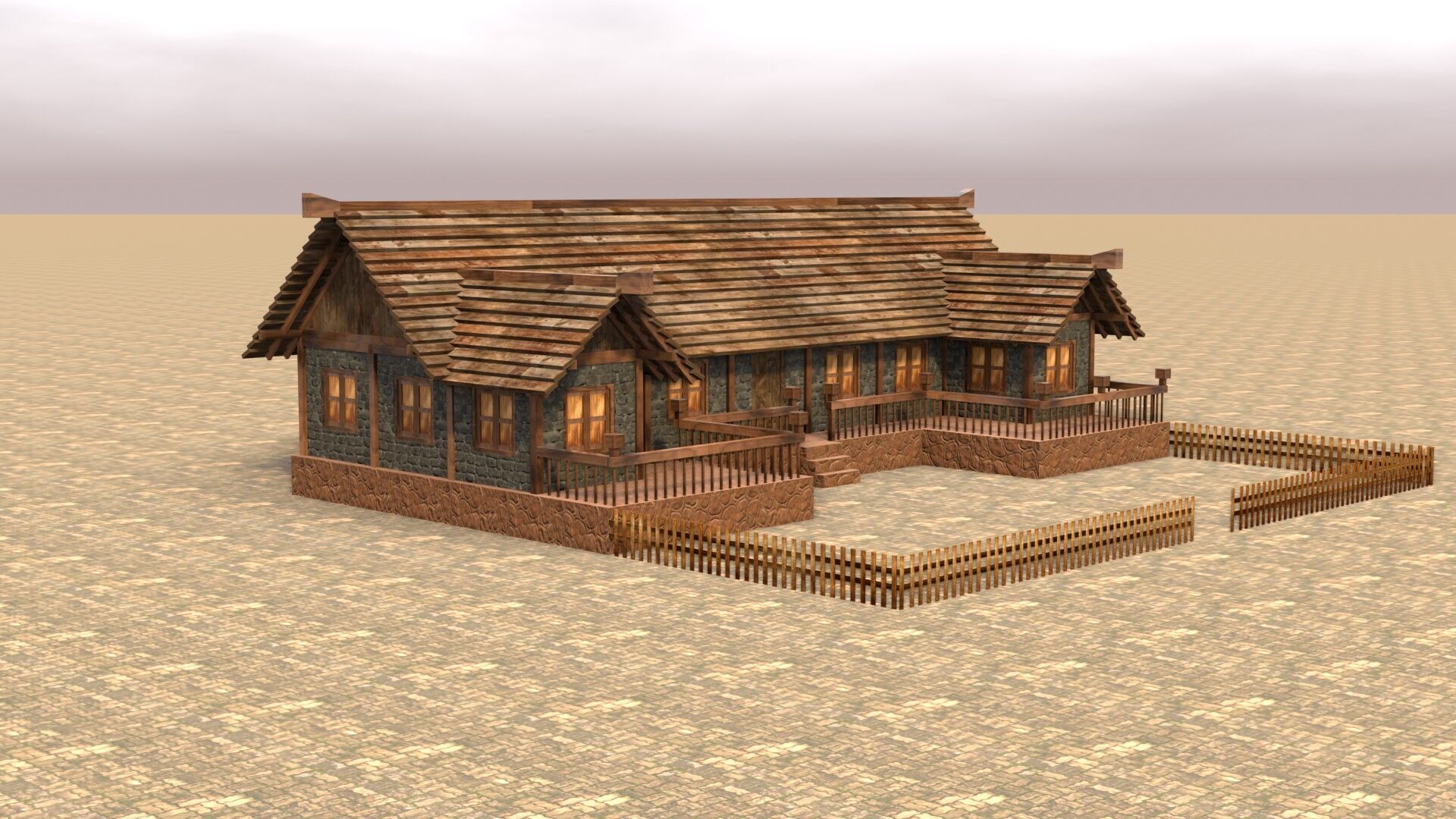 Extensive Low Poly Medieval House Models for Game Designers Low-poly 3D model_10