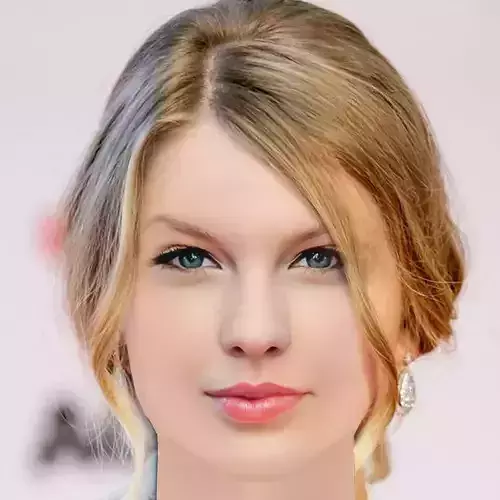 Taylor Swift Head - No Hair - Low poly head for game