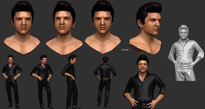 Elvis Presley Full body 3d print 3D print model