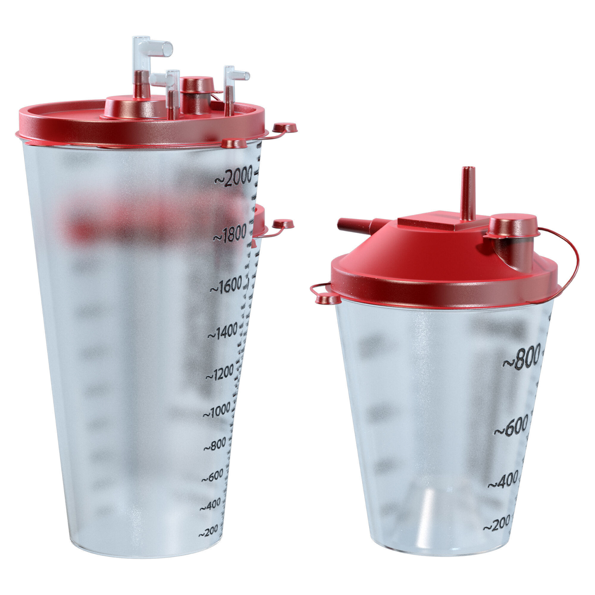 Hydrophobic Rigid Canisters Low-poly 3D model_3